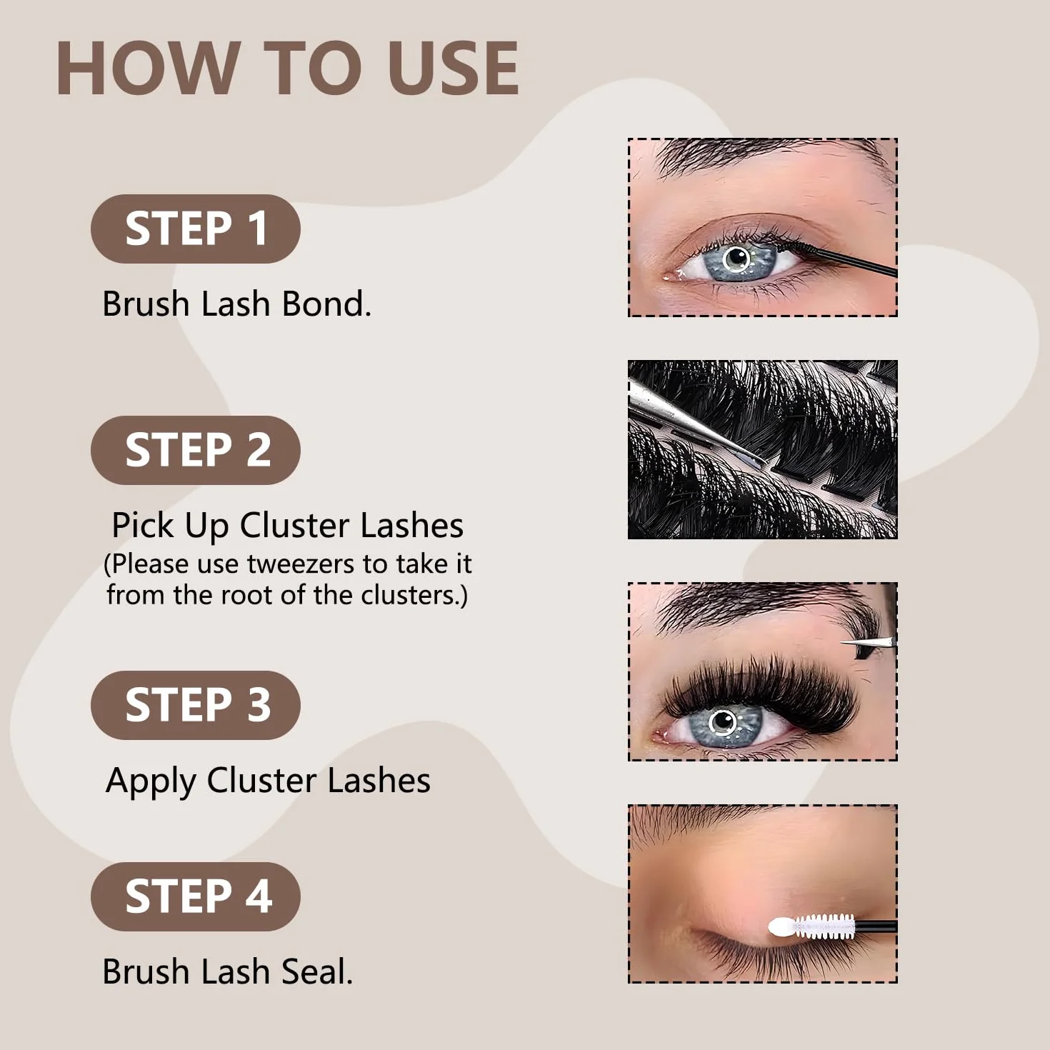 380 szt. 200D lash extension set