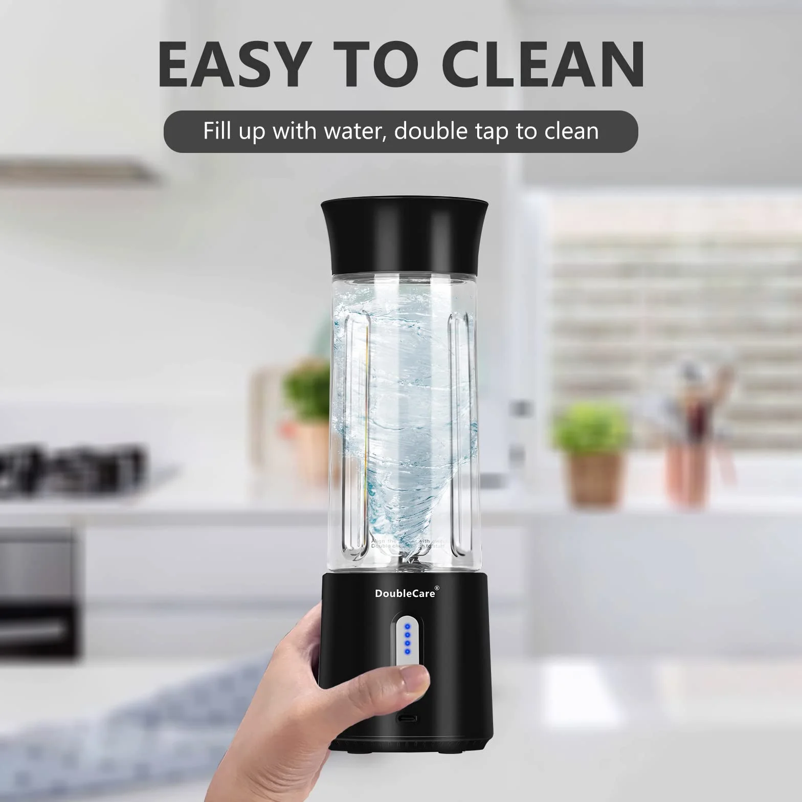 Elektryczna sokowirówka mikser do shake'ów i smoothies 500 ml 4000 mAh BPA free czarny