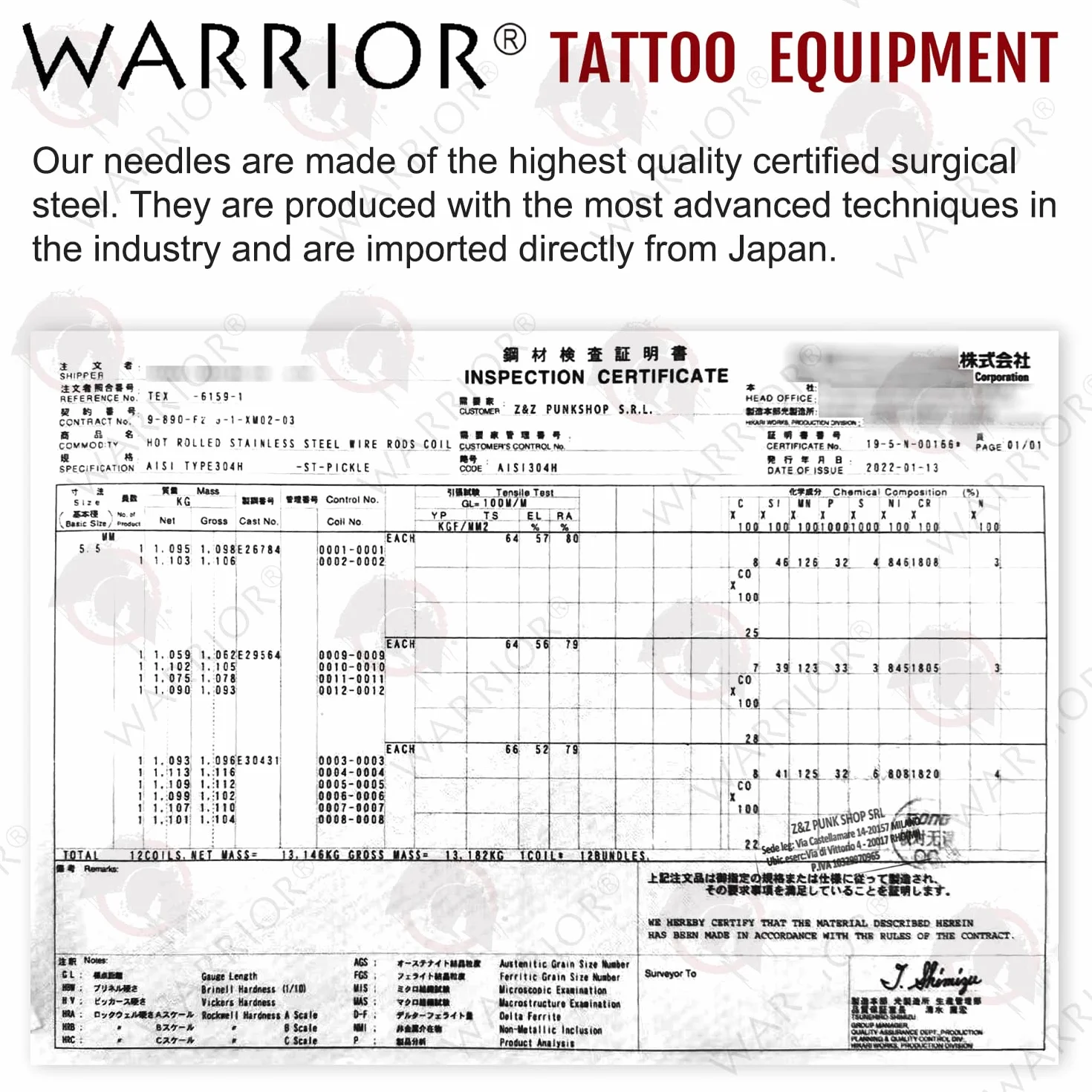 Wkłady z igłami do tatuażu WARRIOR PRO gumy silikonowej Sterylizowane igły do ​​tatuażu Okrągła wkładka 20 sztuk 316L Japońska stal chirurgiczna do makijażu permanentnego PMU(0.35MM-1203RL)