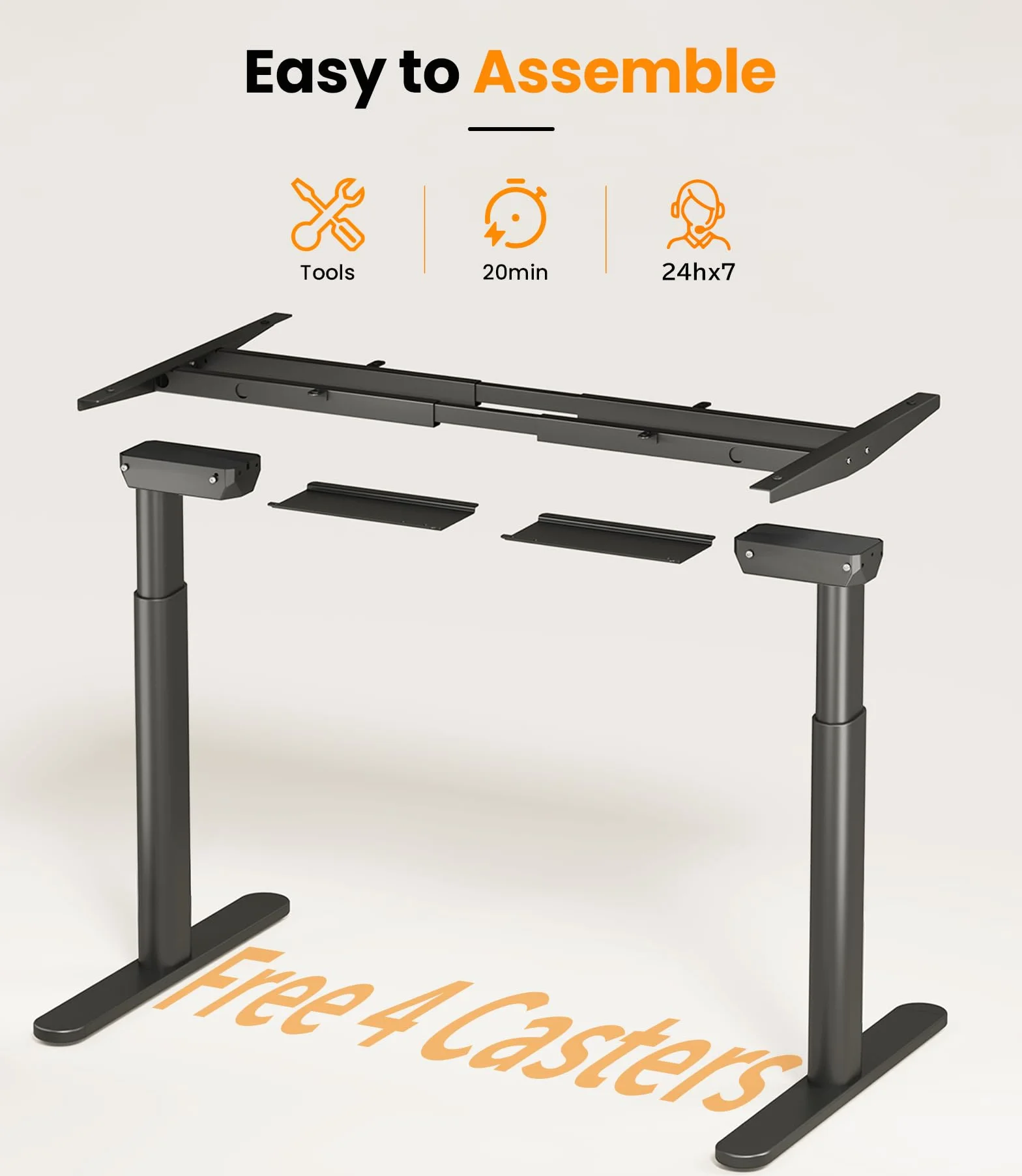 MAIDeSITe EL2 Pro Art stelaż na biurko z regulacją wysokości, owalna konstrukcja nóg, elektrycznie regulowana wysokość, podwójny silnik, nośność 160 kg, z 4 sterowaniami pamięci i funkcją ochrony