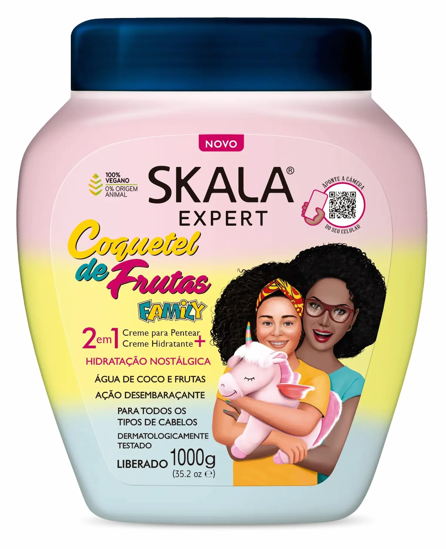 - SKALA EXPERT - Maska na twarz/odżywka/krem do stylizacji "Torpical Fruit Cocktail - 100% wegański - zapewnia intensywny połysk, miękkość i naprawia włosy.