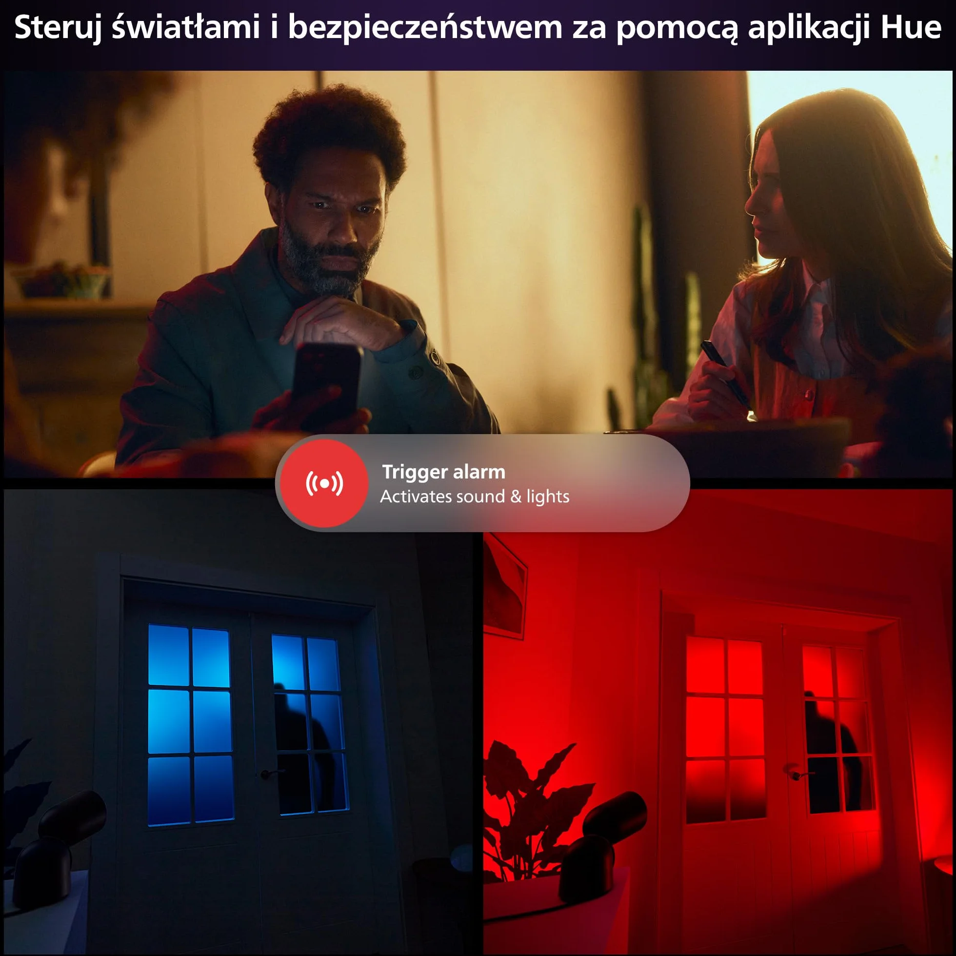 Philips Hue Raven Kamera przewodowa czarna