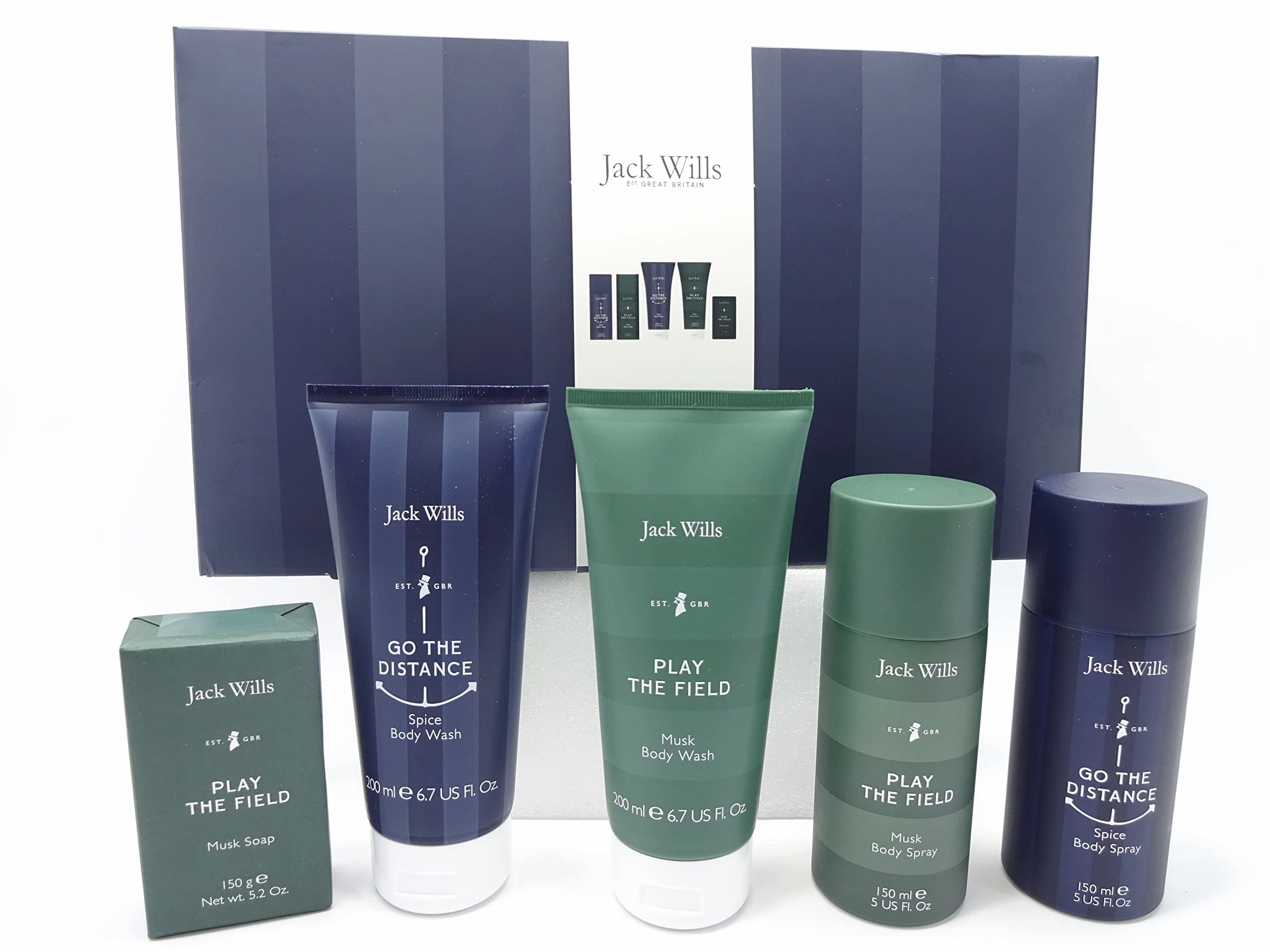 Jack Wills męski zestaw upominkowy do kąpieli, kosz na prezent