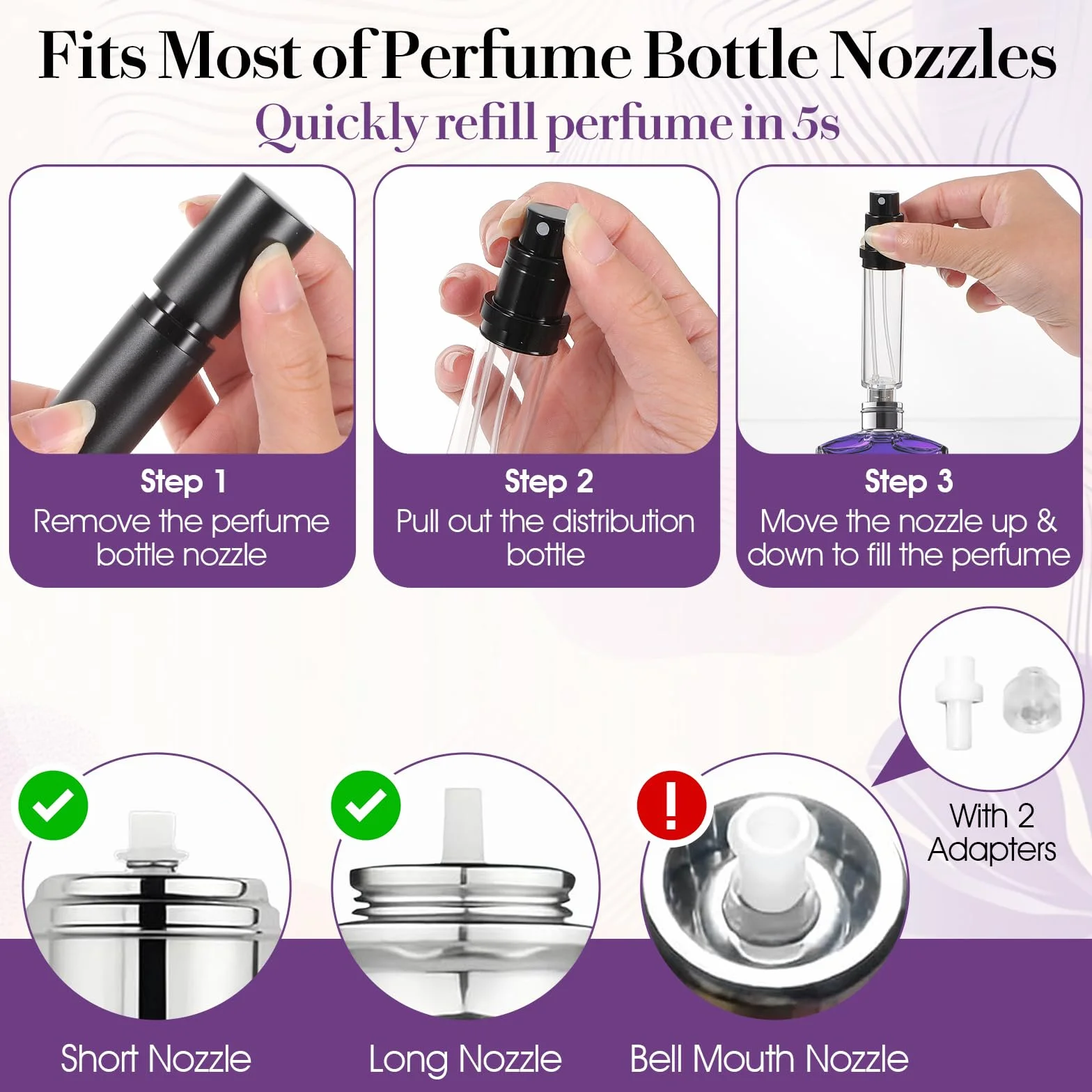 Mini rozpylacz perfum do wielokrotnego napełniania, przenośny podróżny perfumy do wielokrotnego napełniania, szczelny, pusty dozownik wody kolońskiej, 10 ml, butelka z rozpylaczem, do