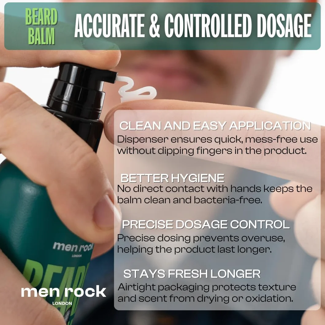 Men Rock Awakening Beard Balm, Perfect as a Leave in Conditioner and Softner, Deeply Conditions Beard Hairs Whilst Hydrating the Skin Underneath, Zesty Sicilian Lime and Caffeine Fragrance 100ml