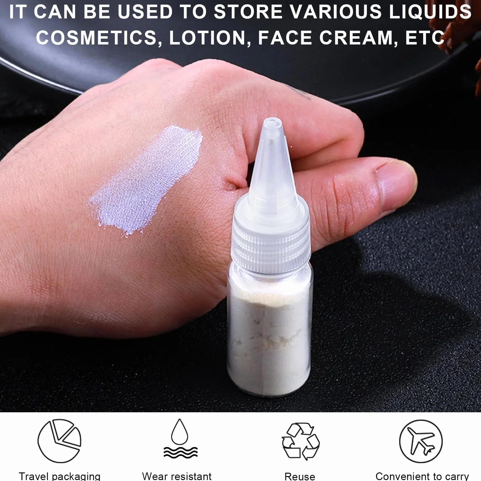 Plastikowe butelki 20 ml pusta butelka na sos z korkiem