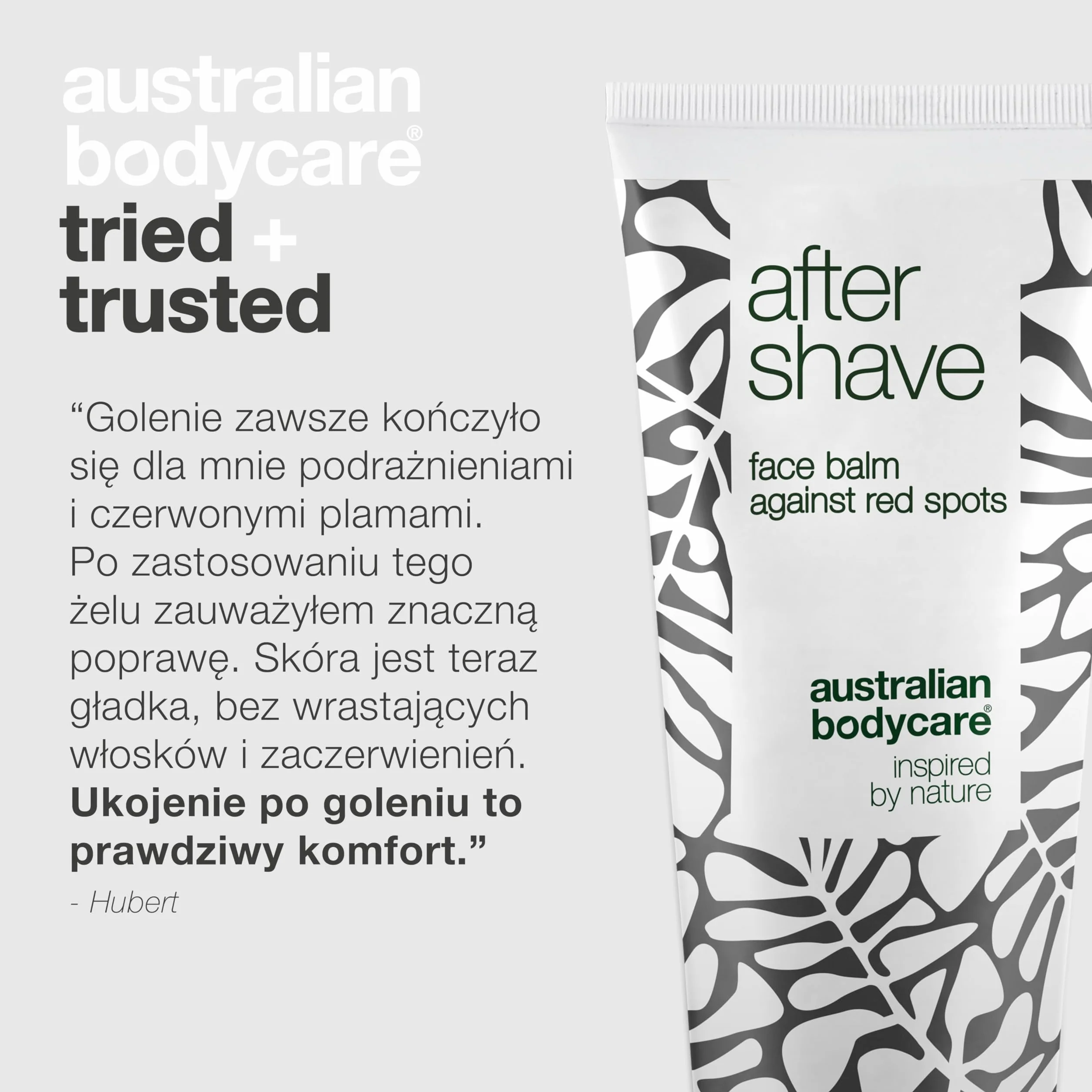 Australian Bodycare After Shave balsam dla mężczyzn, 100ml | Łagodzi podrażnienia i eliminuje zadrapania i czerwone plamy | zmniejsza wrastające włoski | Z 100% Olejkiem z Drzewa Herbacianego