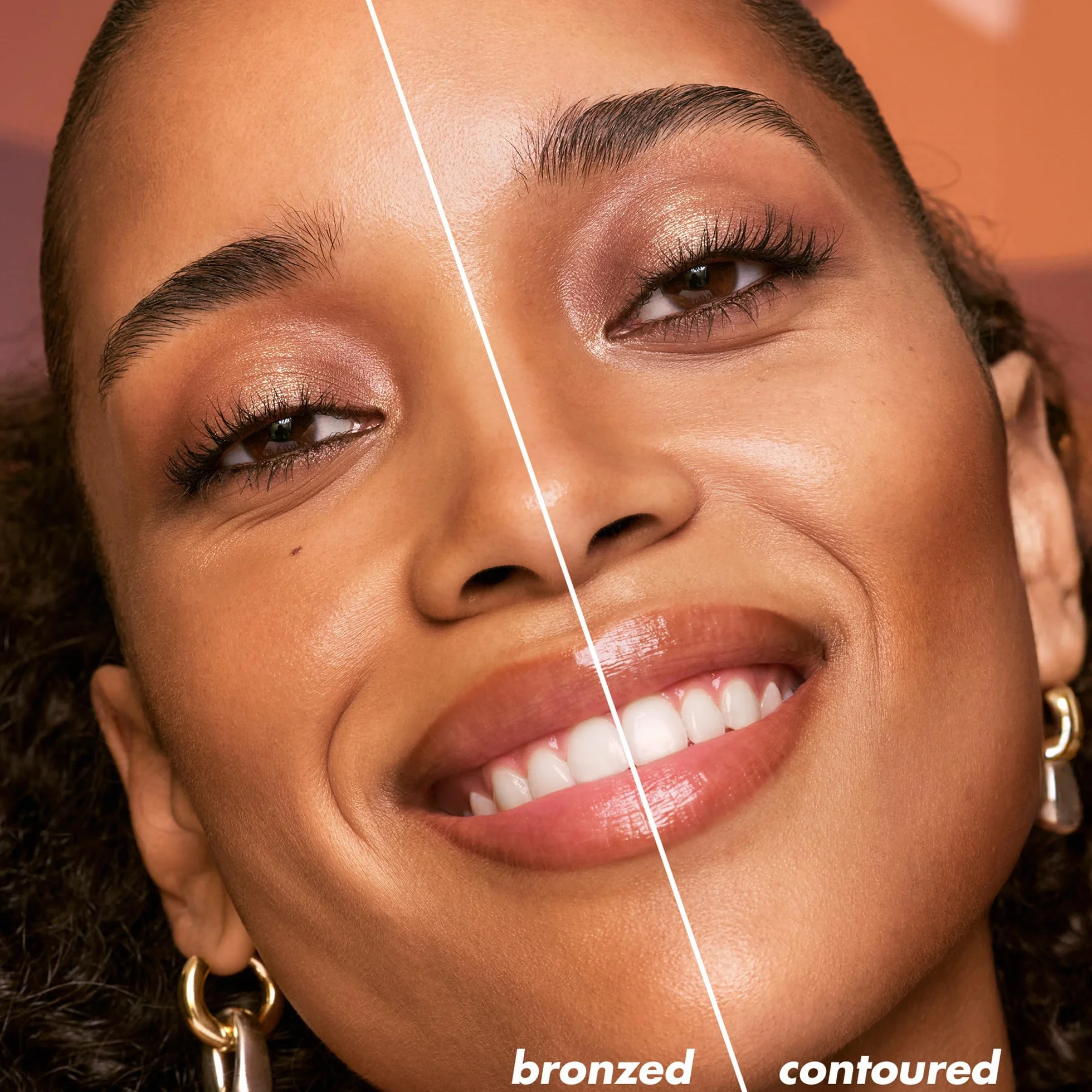 e.l.f. Camo Liquid bronzer i kontur, wysoko pigmentowany, naturalny blask, widoczna tekstura, długotrwały, zaokrąglony aplikator, wegański i nietestowany na zwierzętach, 2 Fair/Light