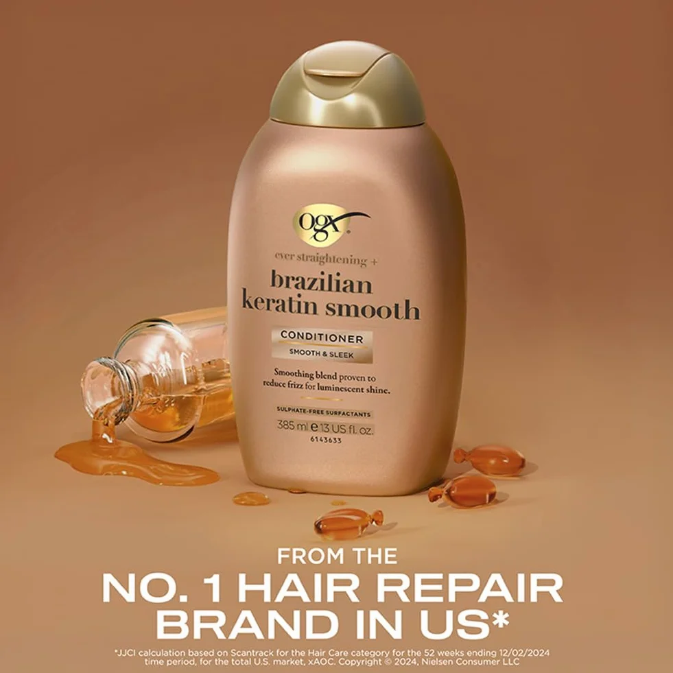 Ogx Brazilian Keratin Therapy Odżywka do Włosów 385 ml