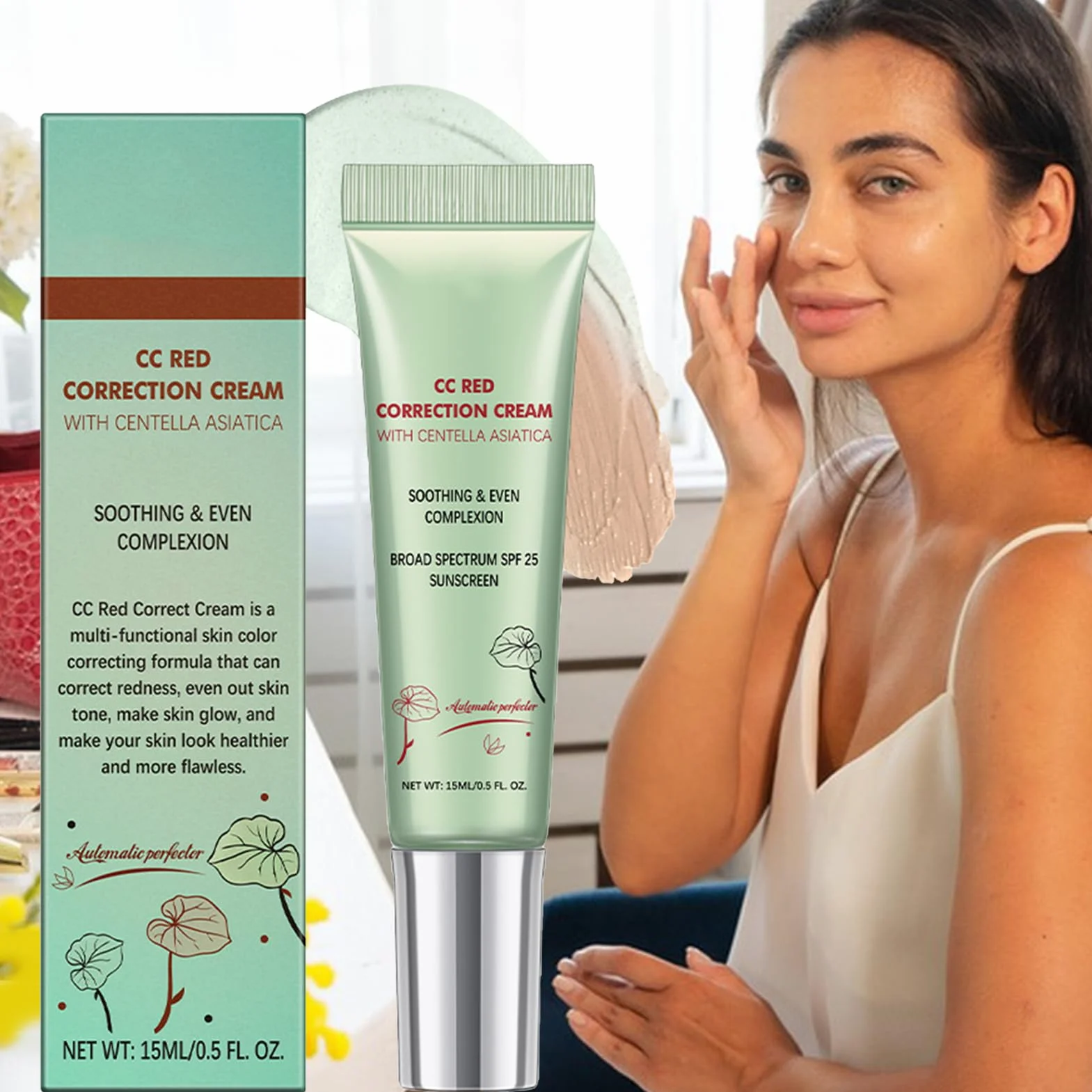 CC Red Correct Krem przeciw zaczerwienieniom z wąkrotą azjatycką SPF 25 15 ml