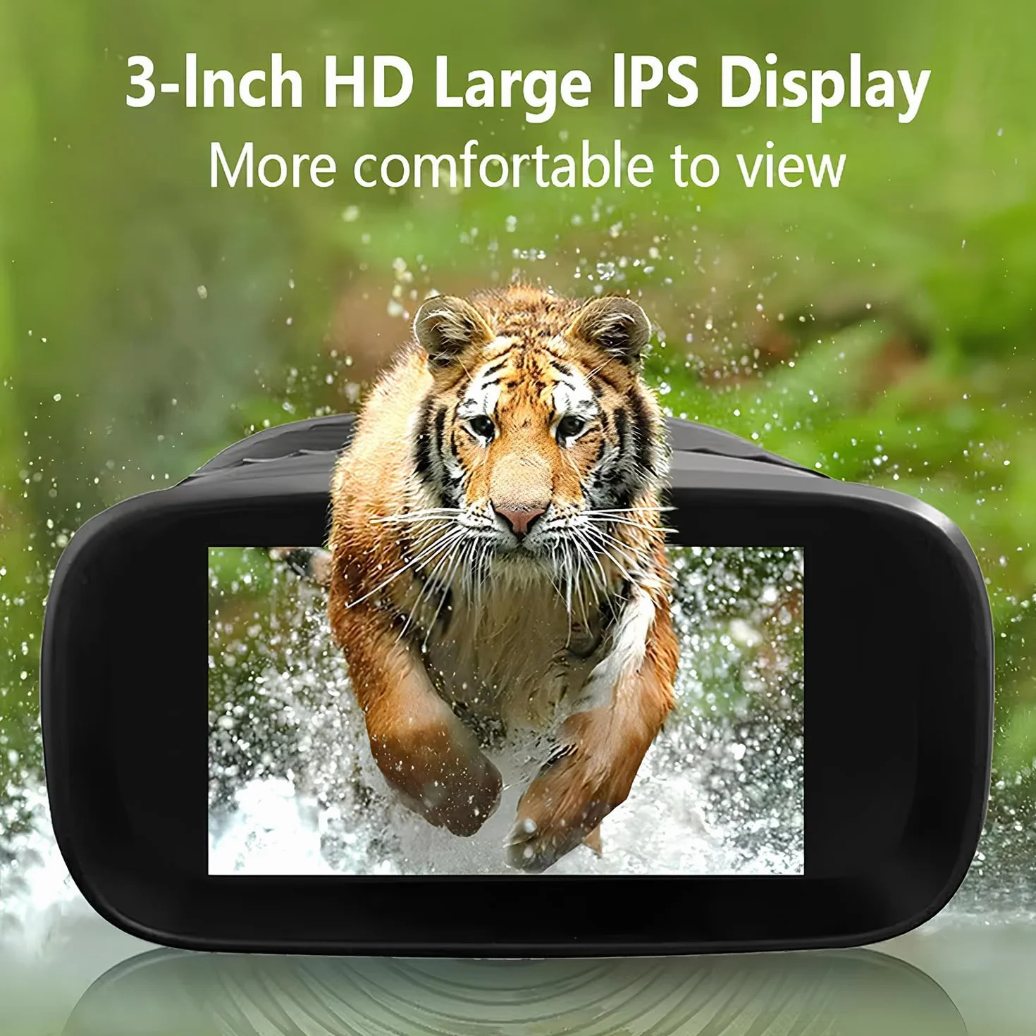 Technaxx noktowizor TX-257 – rozdzielczość wideo Full HD 1080p, rozdzielczość zdjęć 40 MP, powiększenie optyczne 4x, zoom cyfrowy 8x i IR LED – lornetka noktowizyjna na polowanie, wędrówki