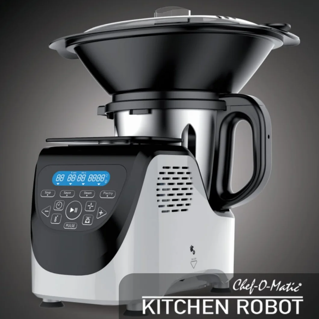 Best Direct Robot kuchenny z funkcją gotowania Chef-O-Matic Kitchen Robot, 1000 W, miska 3,00 l, z przystawką do gotowania na parze, waga cyfrowa