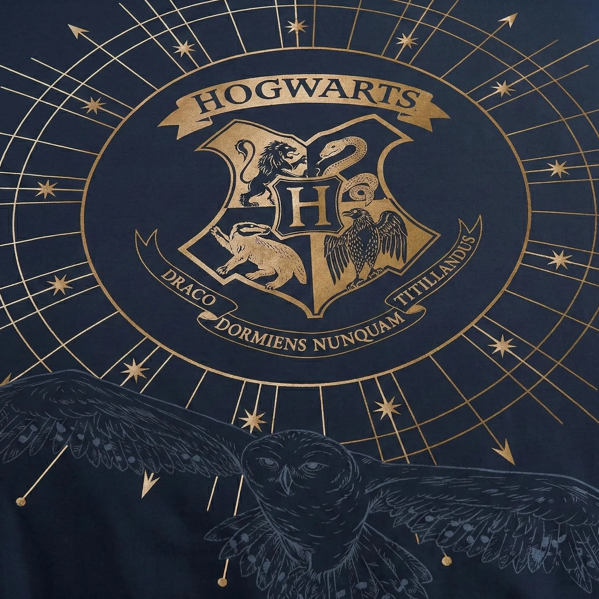 Zestaw pościeli Harry Potter podwójny 240x220 cm + 2 poszewki 65x65 cm poliester bawełna