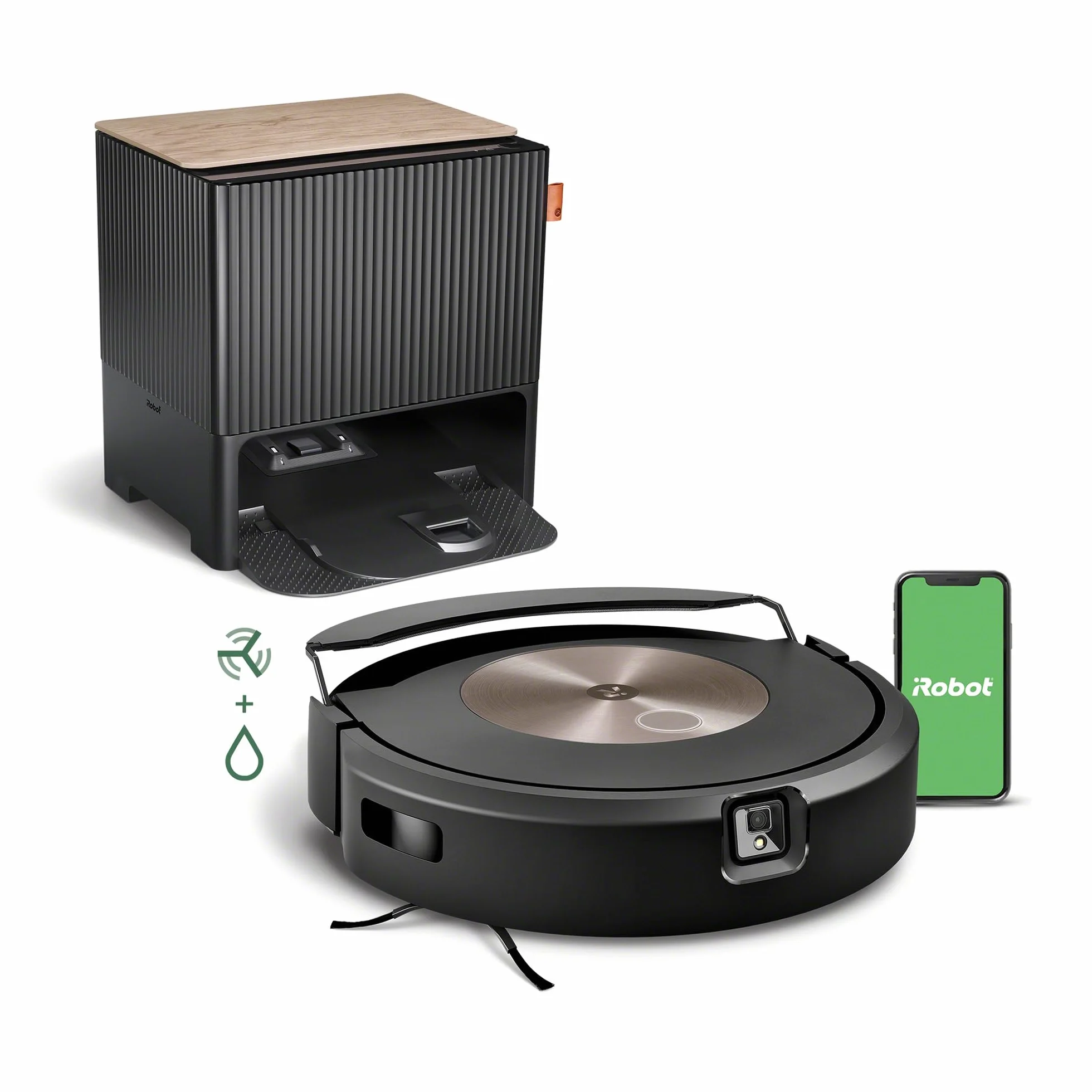 iRobot Roomba Combo J9+ Robot Sprzątający, Brązowy Mech, 313 ml