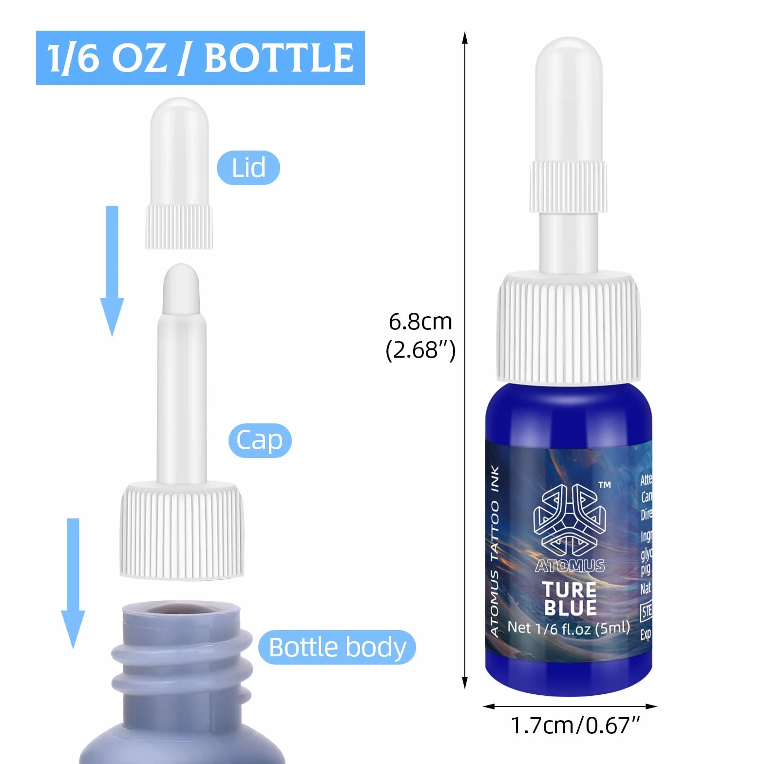 ATOMUS Zestaw do tatuażu Poke Pen Kit Home Tattoo Tool Kit z 14 kolorami tuszu, igieł, do ćwiczeń, skóry, maty stołowe, kubek atramentowy, papier transferowy