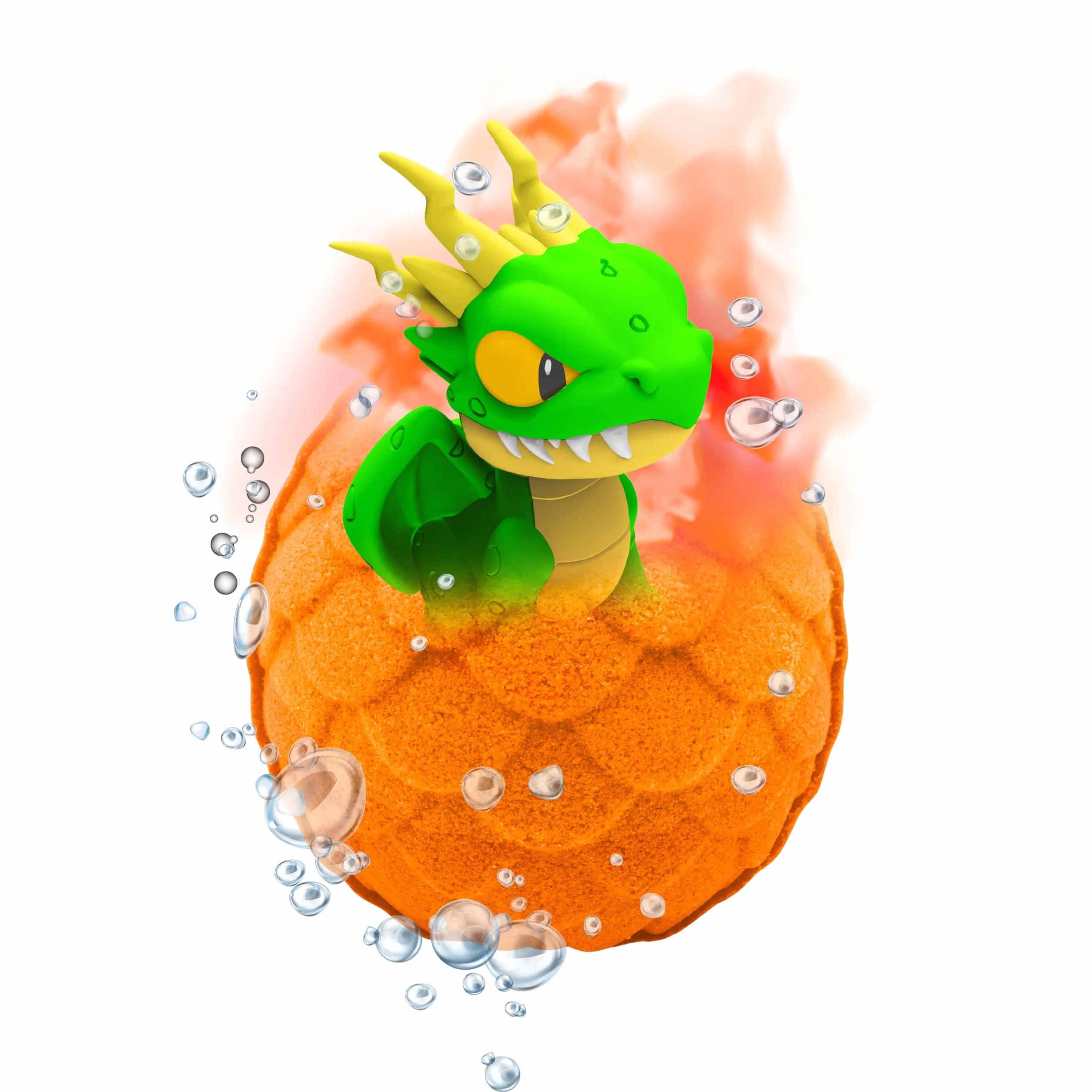 INKEE Surprise Dragons – Bomba do Kąpieli dla Dzieci z Niespodzianką, Figurką Smoka w Środku – Kula do Kąpieli z Aromatem Cola-Pomarańcza – Kule do Kąpieli z Niespodzianką (1x100g)