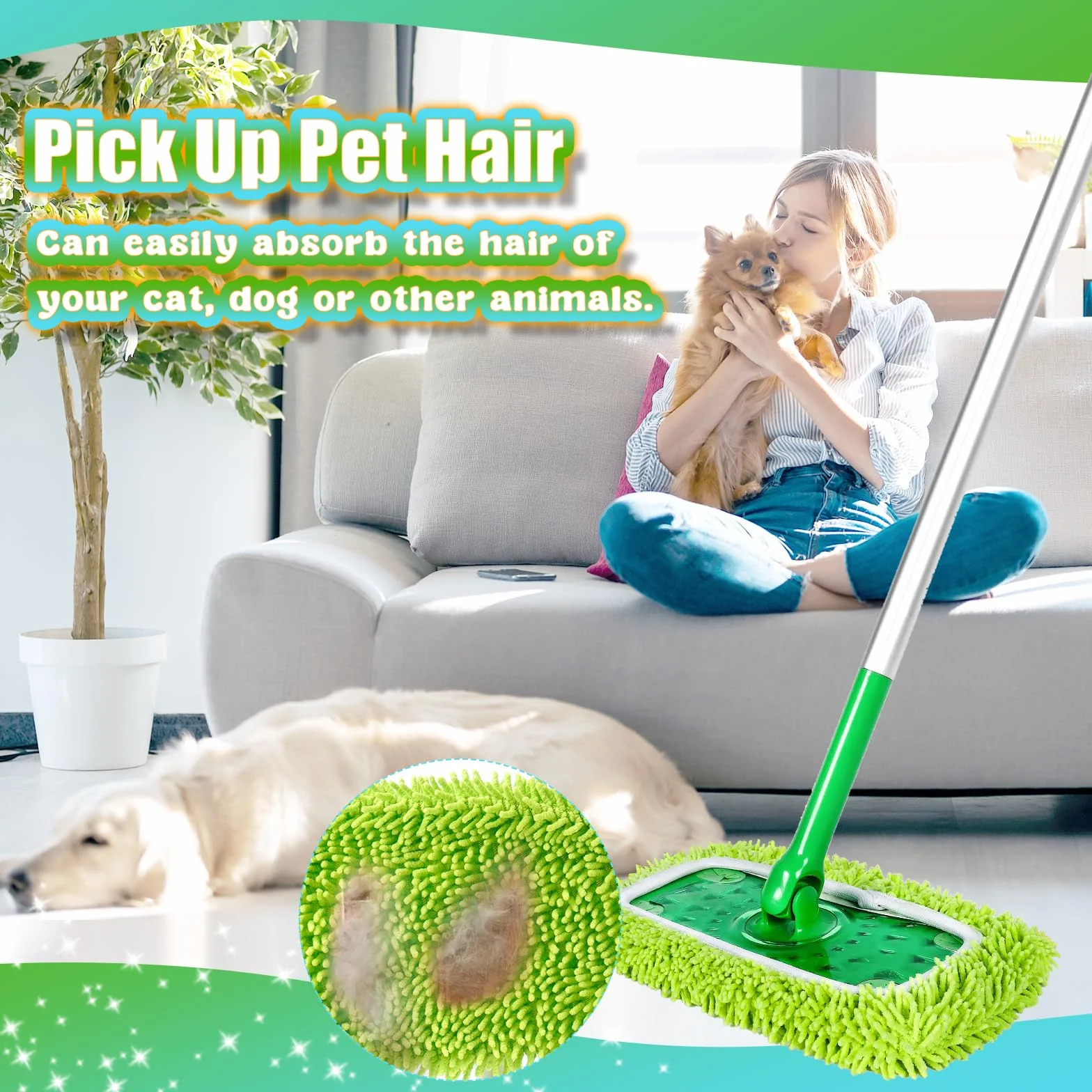 Swiffer Zestaw 10 ściereczek podłogowych z mikrofibry wielokrotnego użytku