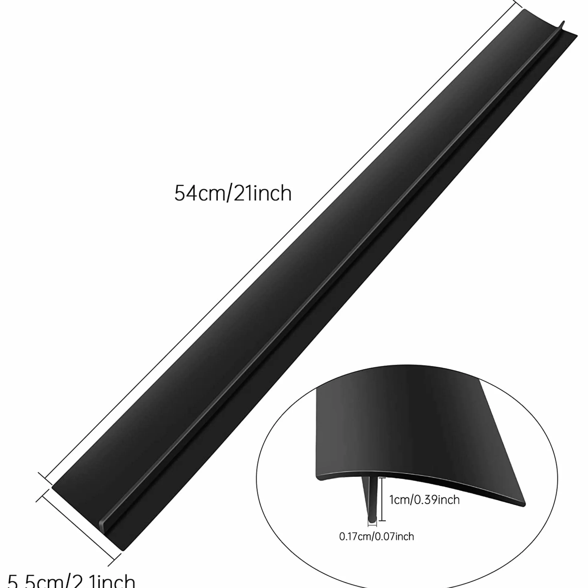 Silikonowe osłony szczelin kuchennych, wypełniacz szczeliny 63,5 cm, odporne na ciepło, uszczelki między blatami