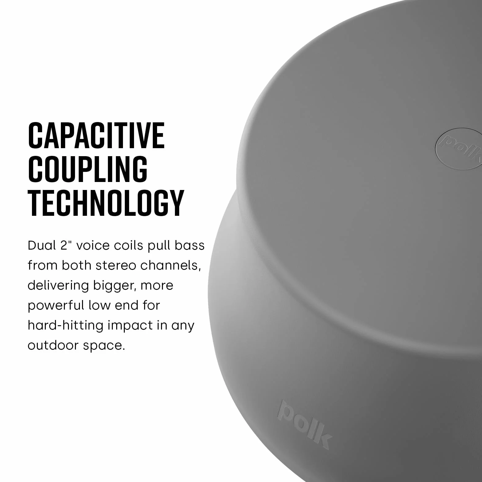 Polk Audio Atrium Sub 100 szary głośnik