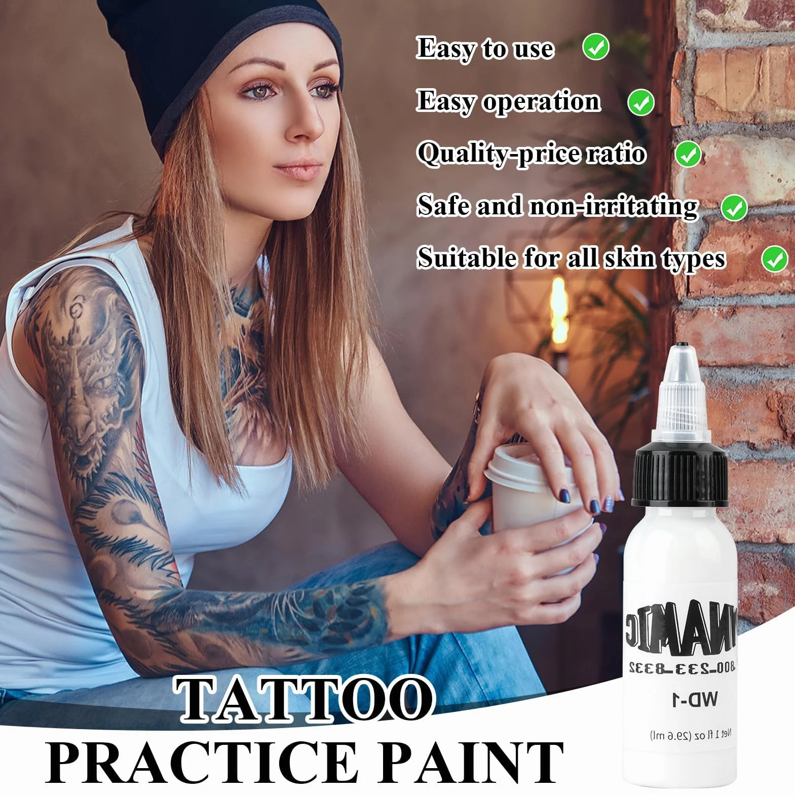 Czarny tusz do tatuażu 30 ml