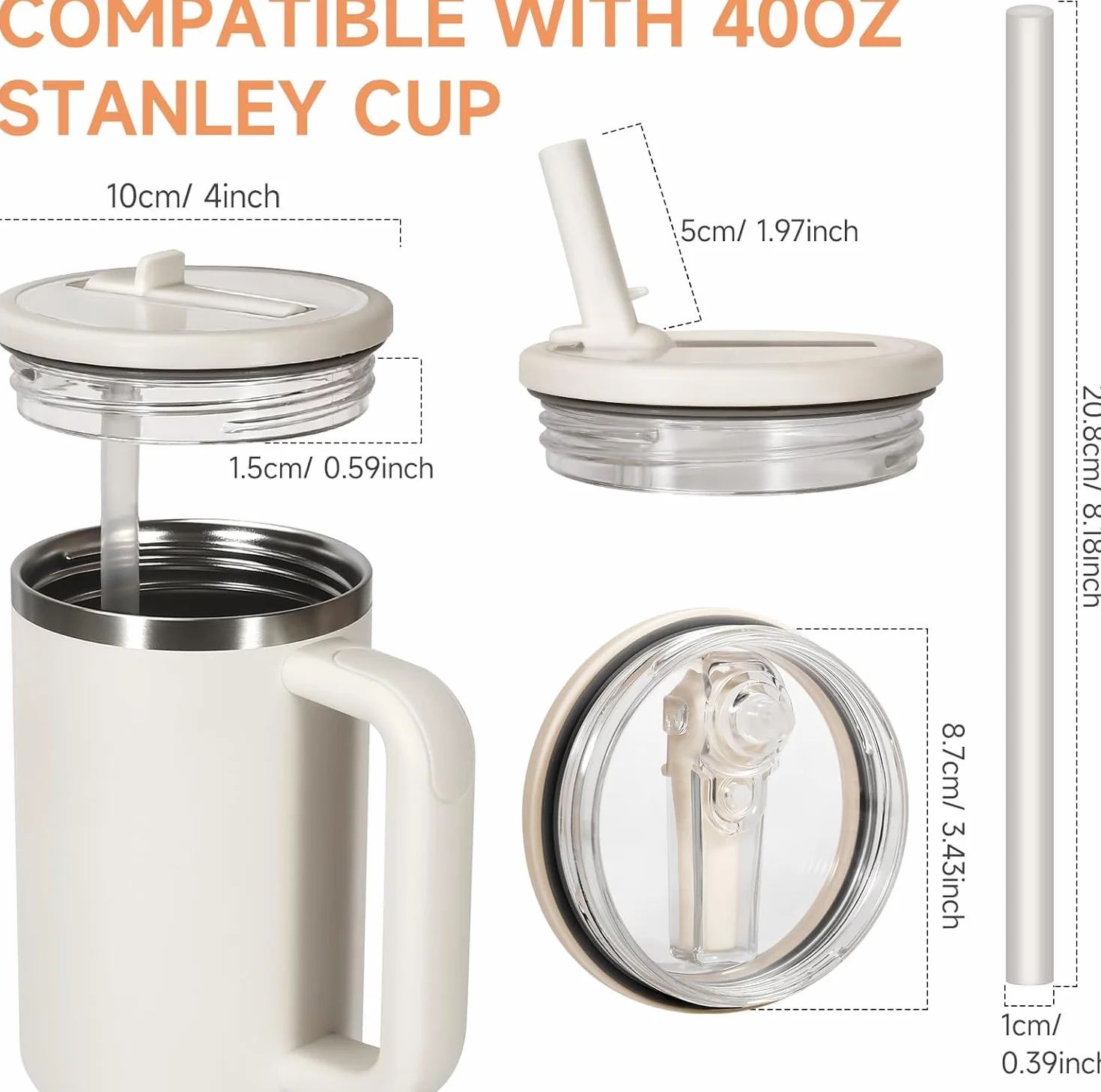 Stanley H2.0 Quencher 40oz Przewijalna Szczelna Pokrywka do Kubka Zamienna Akcesoria
