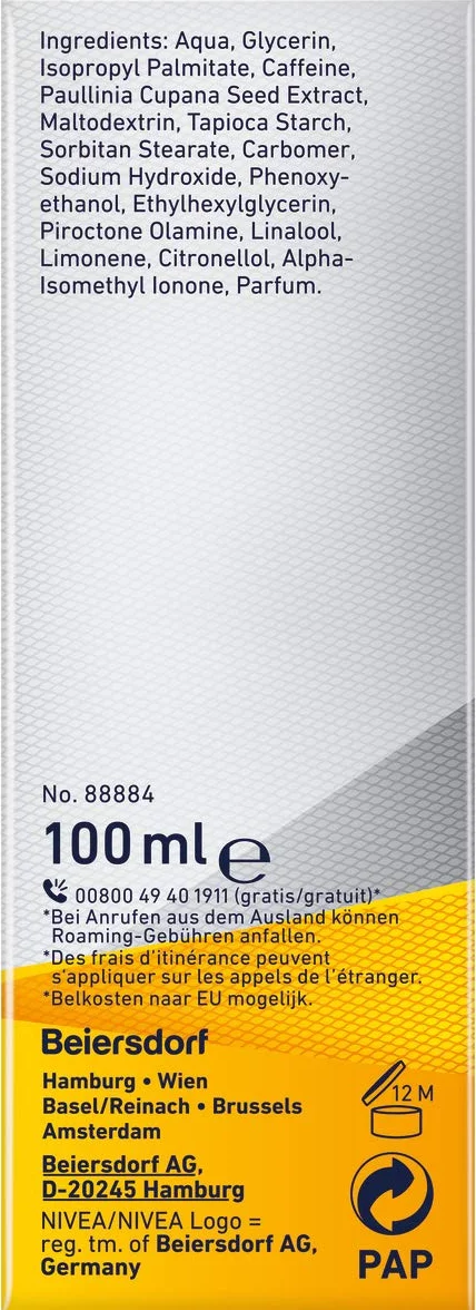 NIVEA MEN Active Energy After Shave Balsam (100 ml), rewitalizujący balsam po goleniu, pielęgnacja skóry po goleniu z kofeiną ze 100% naturalnego źródła