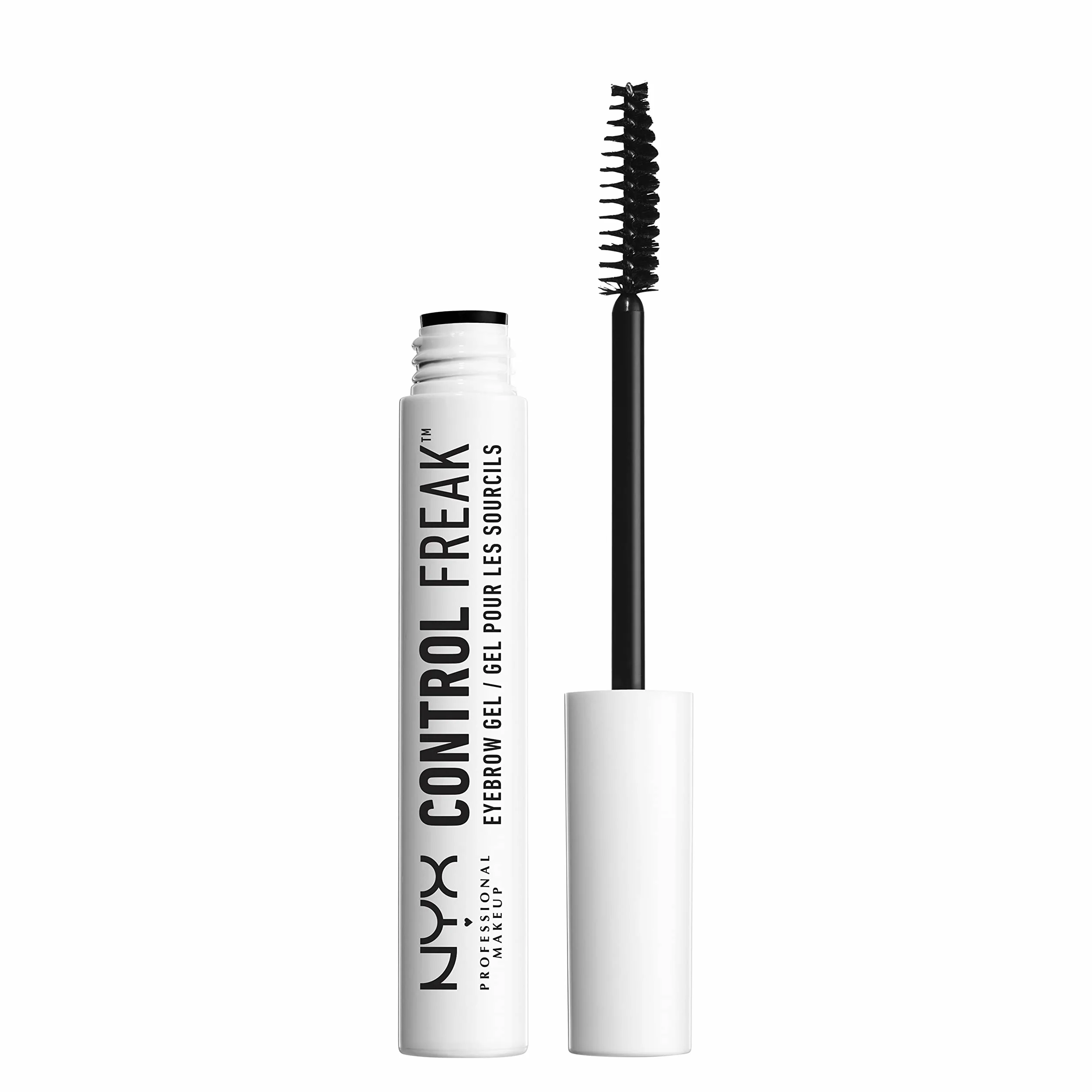 NYX Professional Makeup Control Freak Eyebrow Gel transparentny żel do brwi i rzęs, przeźroczysta maskara, naturalne podkreślenie i utrwalenie, Clear 01, 9 g
