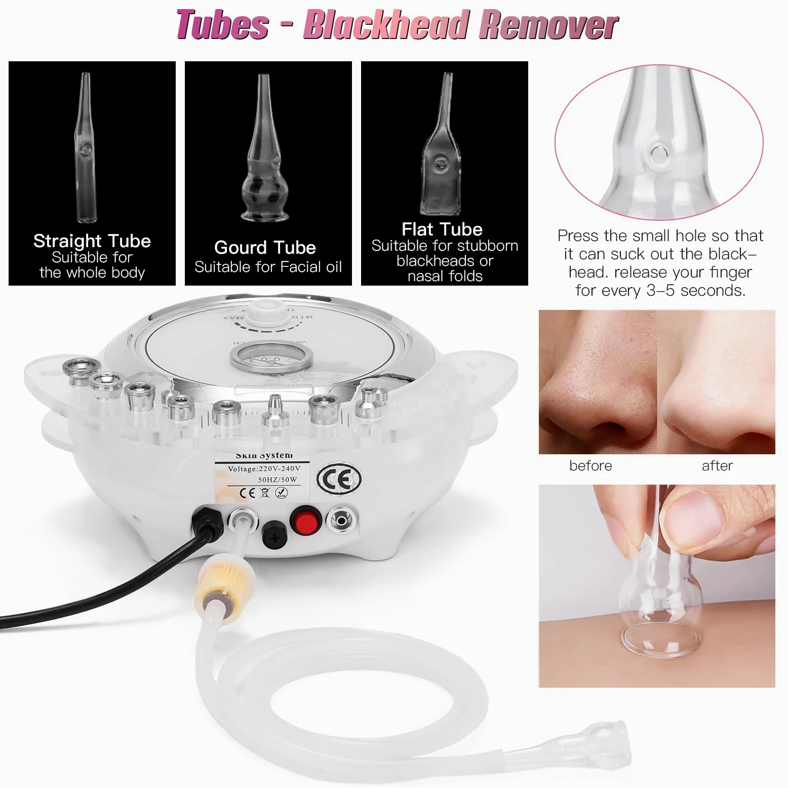 Profesjonalne urządzenie do dermabrazji, 3 w 1 Urządzenie do mikrodermabrazji diamentowej mikrodermabrazja, peeling twarzy, profesjonalny sprzęt kosmetyczny do użytku domowego