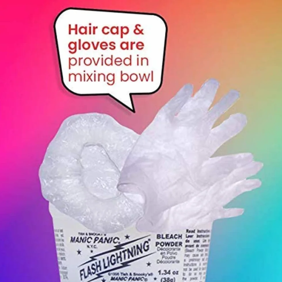 MANIC PANIC Flashlightening - Complete Maximum Hair Lightening Kit - Complete Bleach Kit