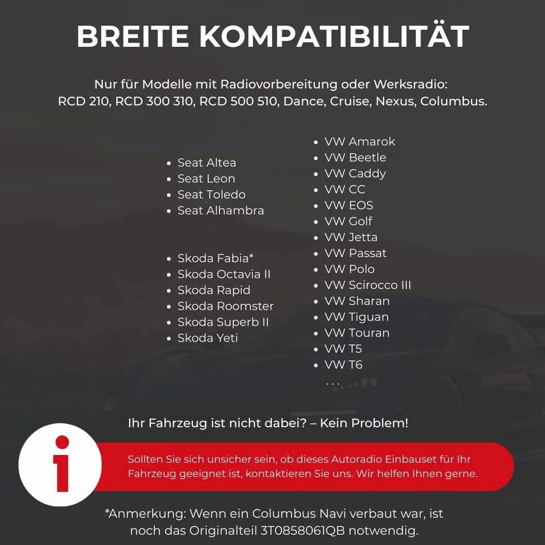 Audioproject A109 — radio samochodowe zaślepka 2 DIN ISO do VW Golf 5 Golf 6 Caddy Touran Tiguan Passat 3C Polo 6R Skoda Octavia SEAT osłona podwójna DIN Soft Touch czarna
