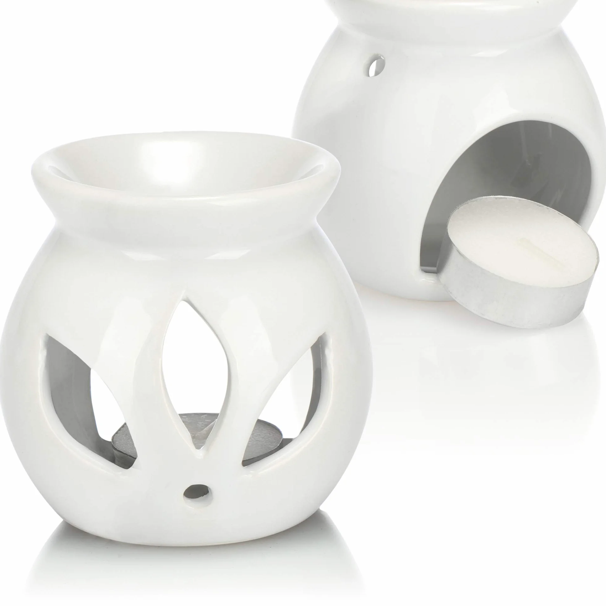 COM-FOUR® zestaw zapachowy 15-częściowy ceramiczna lampa zapachowa aromaty 12 zapachów