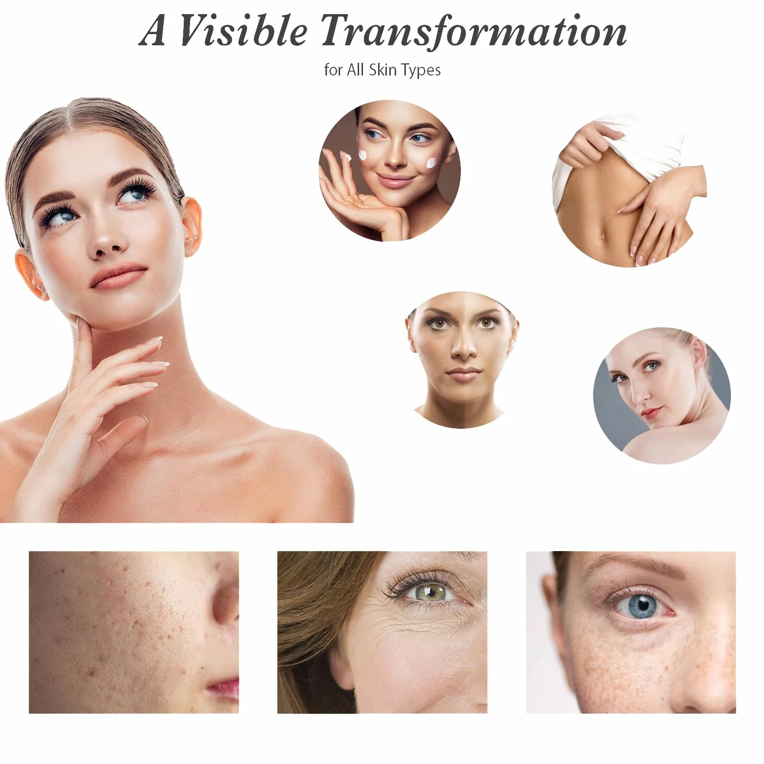 Derma Stamp, mikroneedling Dermastamp, stempel Derma ze 140 tytanowymi prawdziwymi igłami, Pro Microneedling Stamp do włosów, brody, twarzy i ciała, alternatywa dla Derma Roller i Derma Pen - czarny