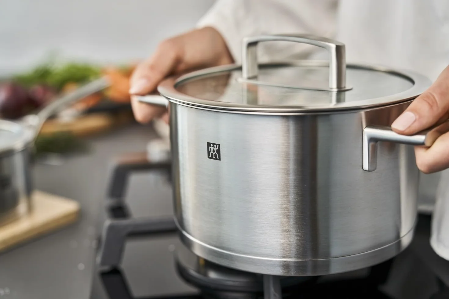 ZWILLING Kochtopf-Set 5-tlg. Edelstahl Induktionsgeeignet Vitality
