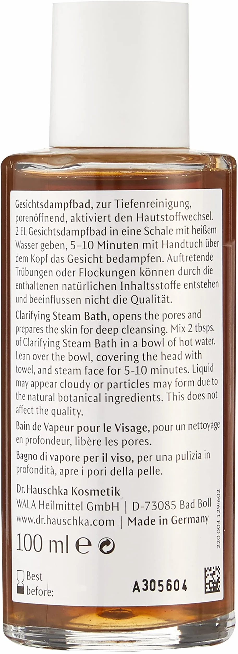 Dr. Hauschka Olejek do Kąpieli Parowej, 240 g