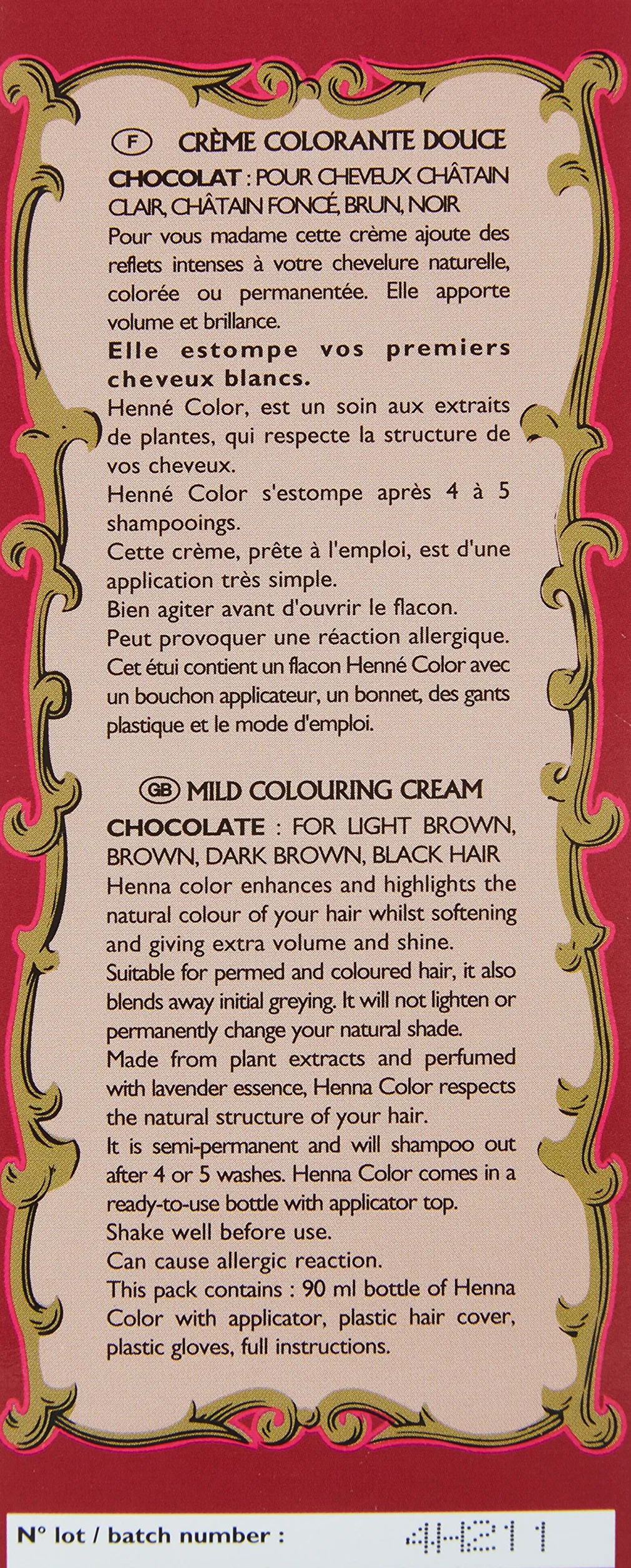 Henné Color czekoladowy brąz krem tonujący z henny