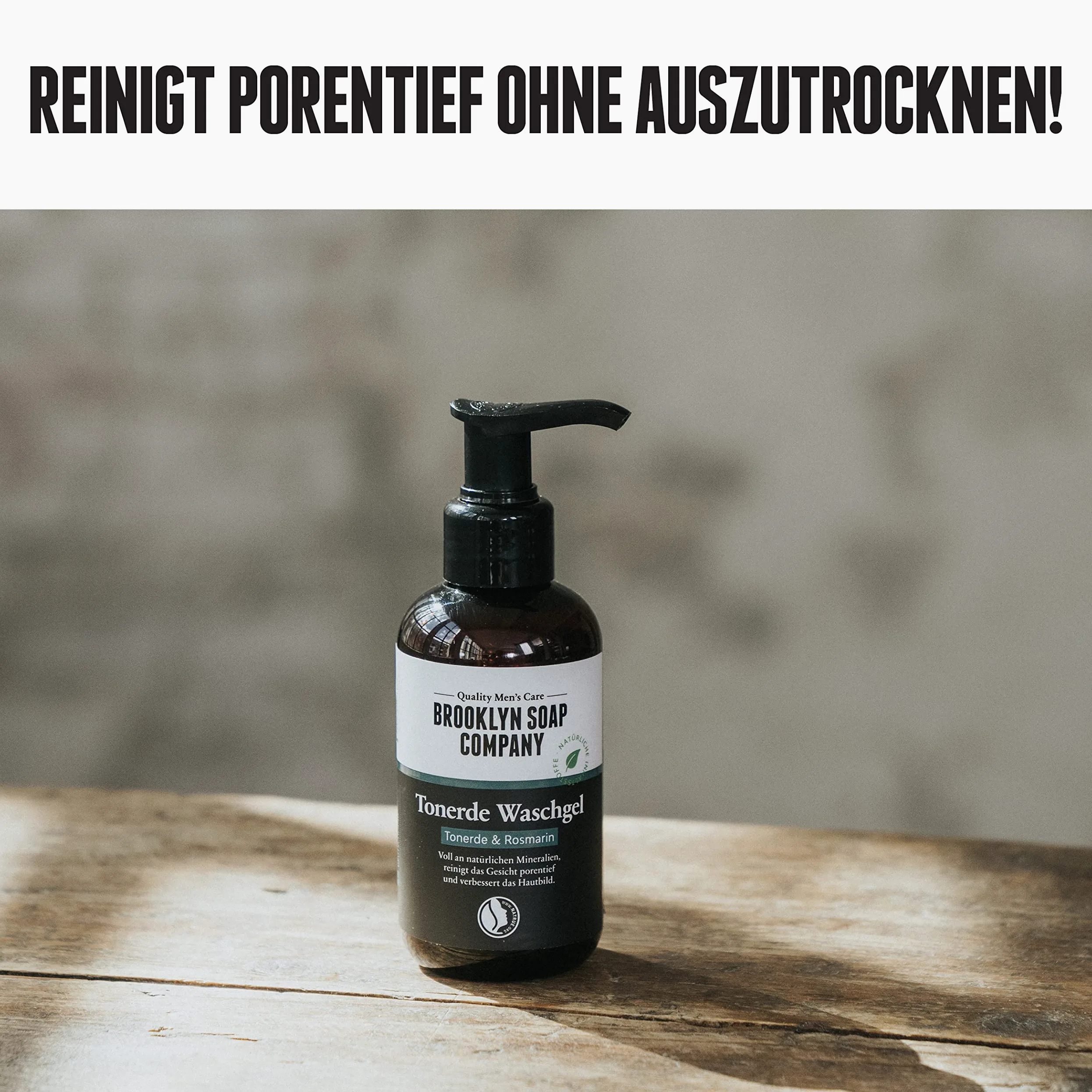 Brooklyn Soap Company · Brooklyn Soap Company zestaw do pielęgnacji twarzy dla mężczyzn, w zestawie krem do twarzy, żel do mycia, żel nawilżający i krem pod oczy