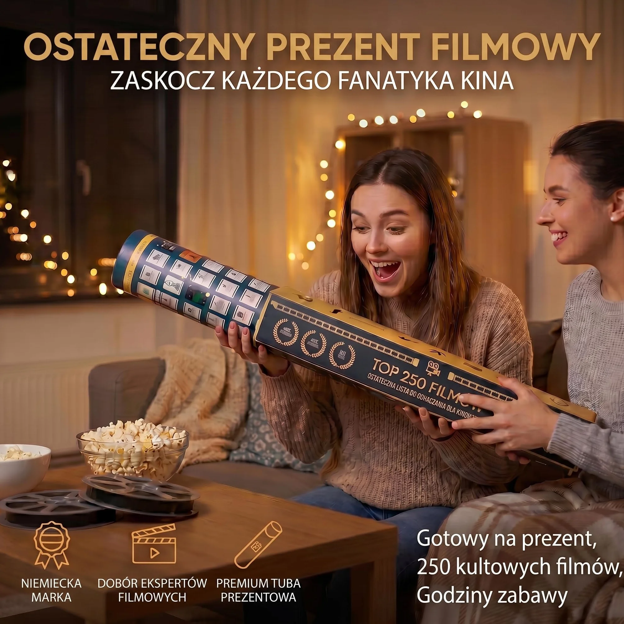 GOODS+GADŻETY Plakat XXL Scratch 100x45 cm Top 250 Film Lista