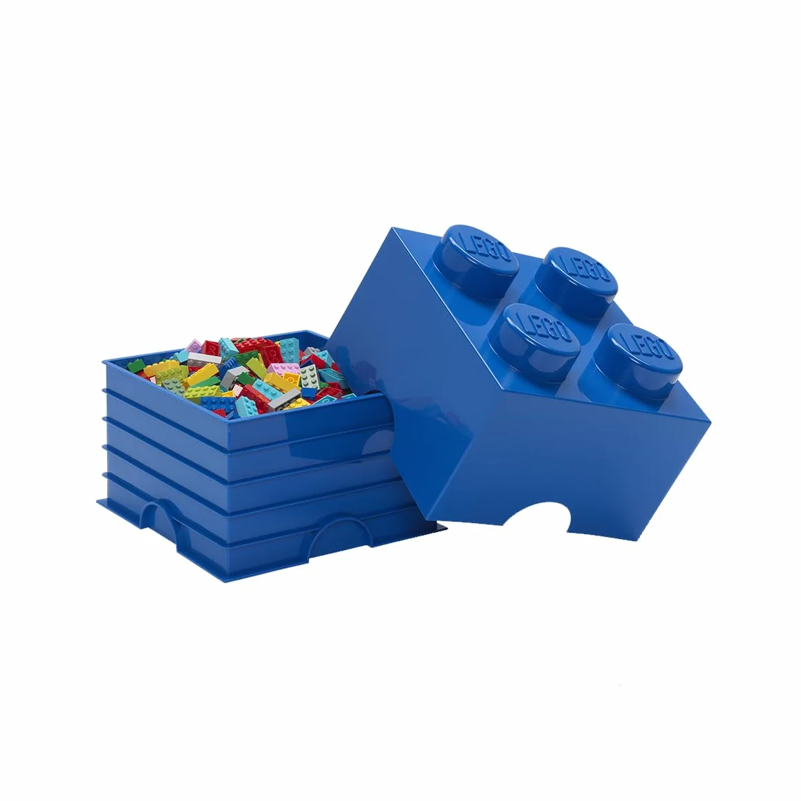 LEGO Kamień do Przechowywania, 4 Wypustki, Pudełko do Przechowywania, Niebieski