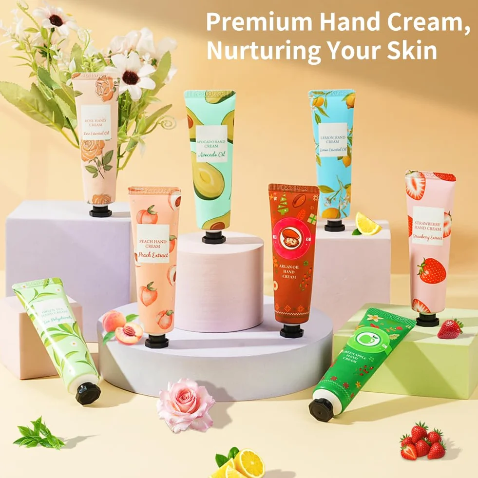 Nawilżający mini krem do rąk, 24 x 30 ml Naprawczy krem do rąk, dodatkowe nawilżające suche i popękane odżywcze balsam ochronny na Dzień Matki, urodziny, Boże Narodzenie, dla dziewczyny żony