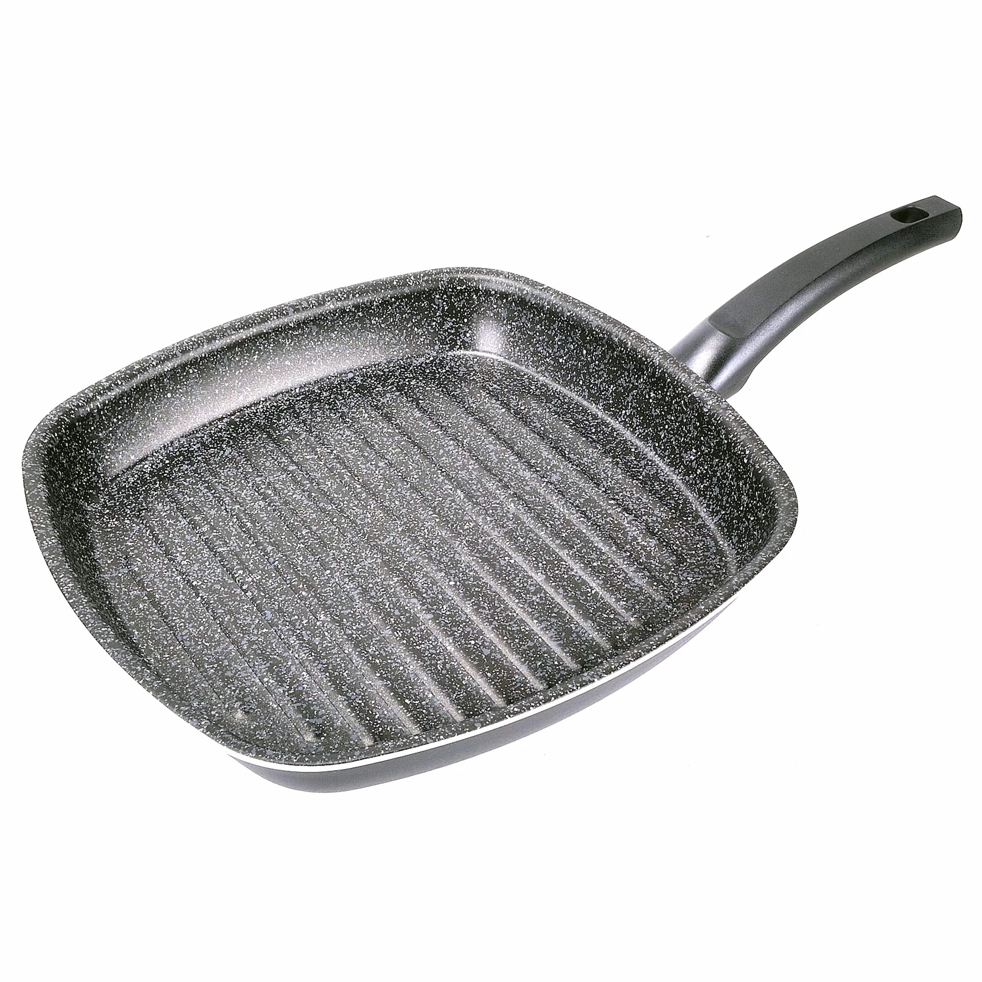 ALLUFLON Tradizione Italia patelnia do grillowania 28 cm aluminium czarna