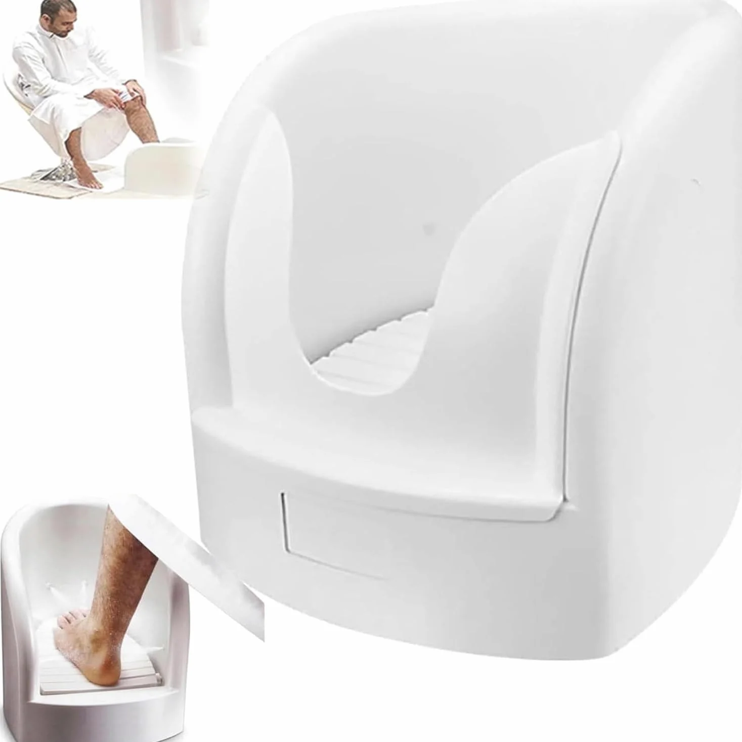 Muzułmańska Kąpiel Stóp Z Zaworami Kątowymi I Rurami Wlotowymi/wylotowymi, Do Pedicure, Myjka Natryskiem, Przybory Modlitwy, Wspomaga Krążenie Krwi Rewitalizację