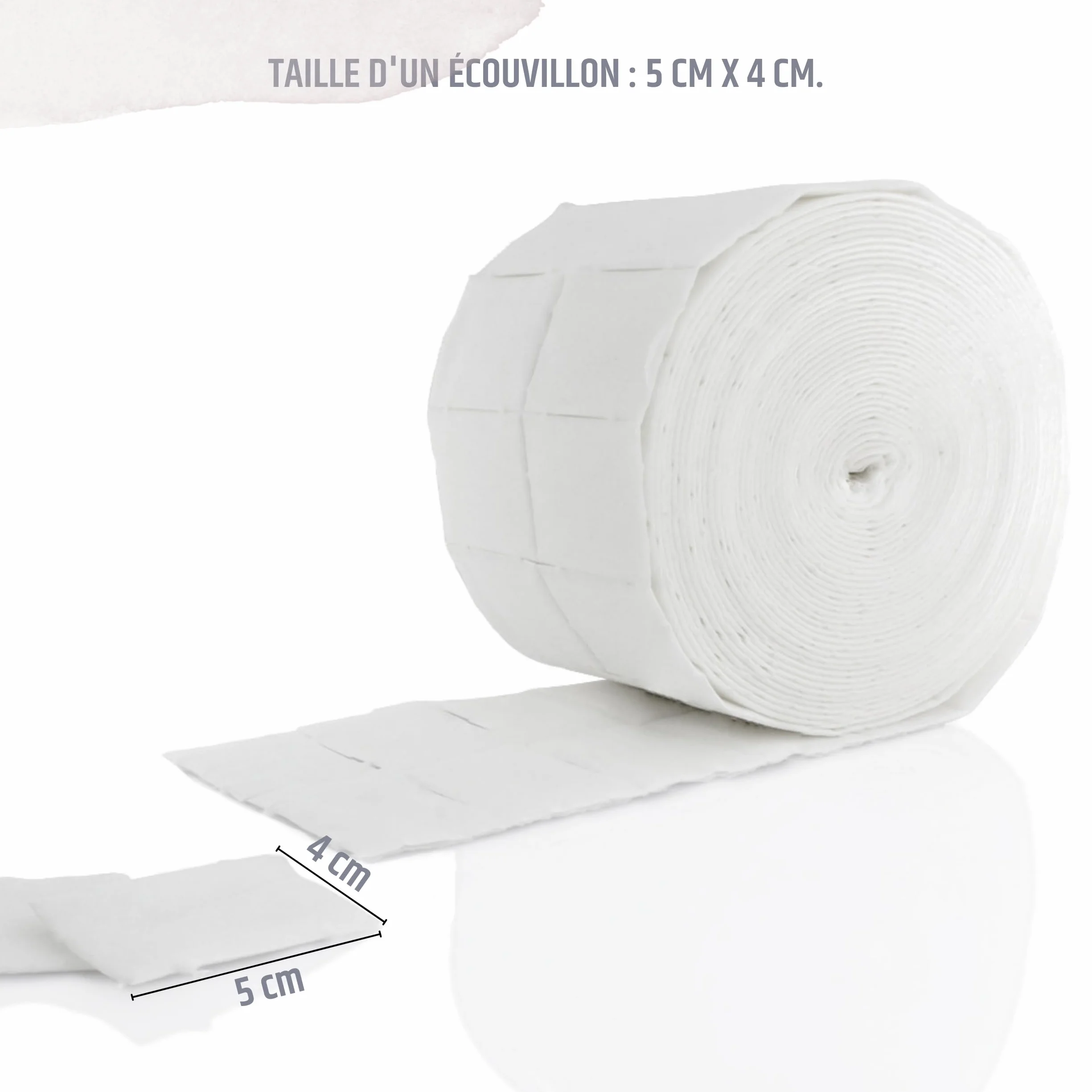 INLAQ® Zelletten 500 sztuk | Bezpyłowe płatki kosmetyczne do stylizacji paznokci żelowych i akrylowych - grube i estetyczne 12-warstwowe waciki (1x 500 sztuk)