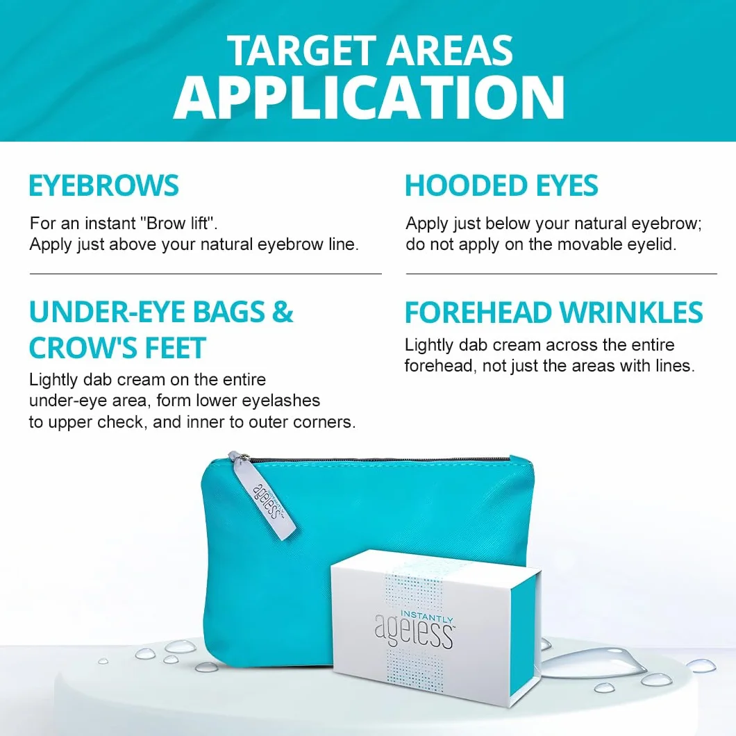 Jeunesse Direct Ageless 25 butelek z bezpłatną kosmetyczką do makijażu, zestaw 25 butelek Direct Ageless z bezpłatną torbą do makijażu Full Size Quest