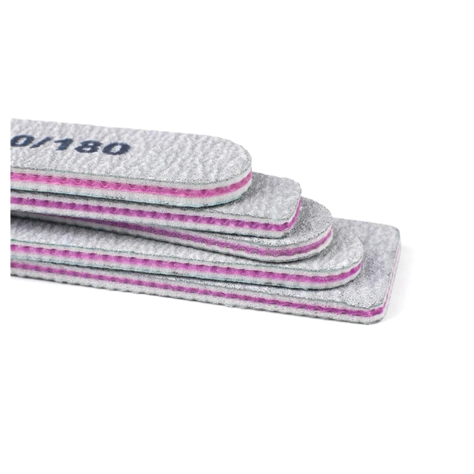 50 sztuk/partia szary papier ścierny pilnik do paznokci 100/180 dwustronny blok buforowy polerka pedicure manicure Nail Art pilniki akcesoria do paznokci (05)