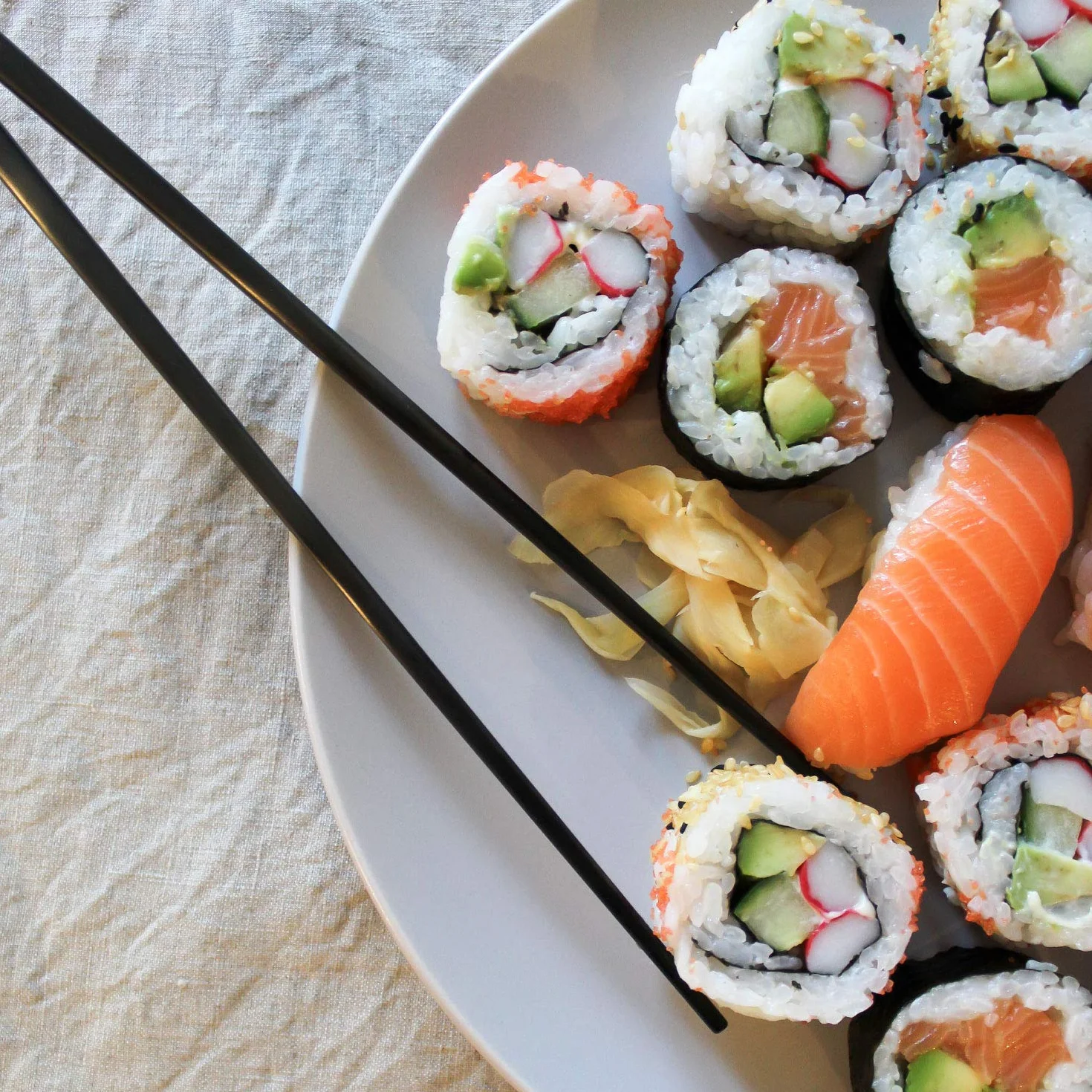 Pałeczki ze Stali Nierdzewnej Czarny 5 Par, Eleganckie Pałeczki Sushi, Mycie w Zmywarce