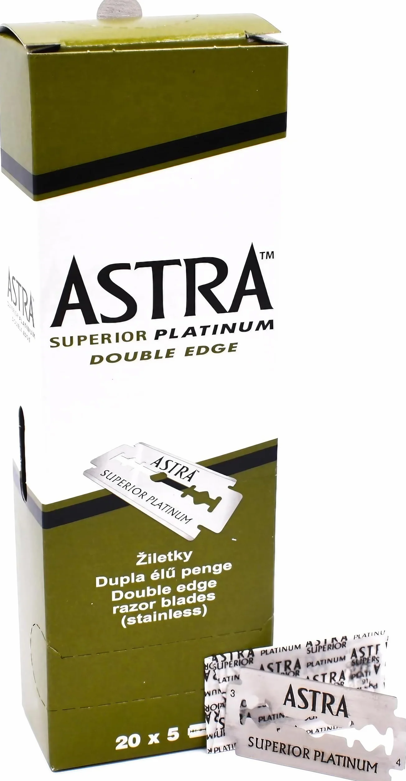 Astra Superior Platinum żyletki do golarki, 100 sztuk