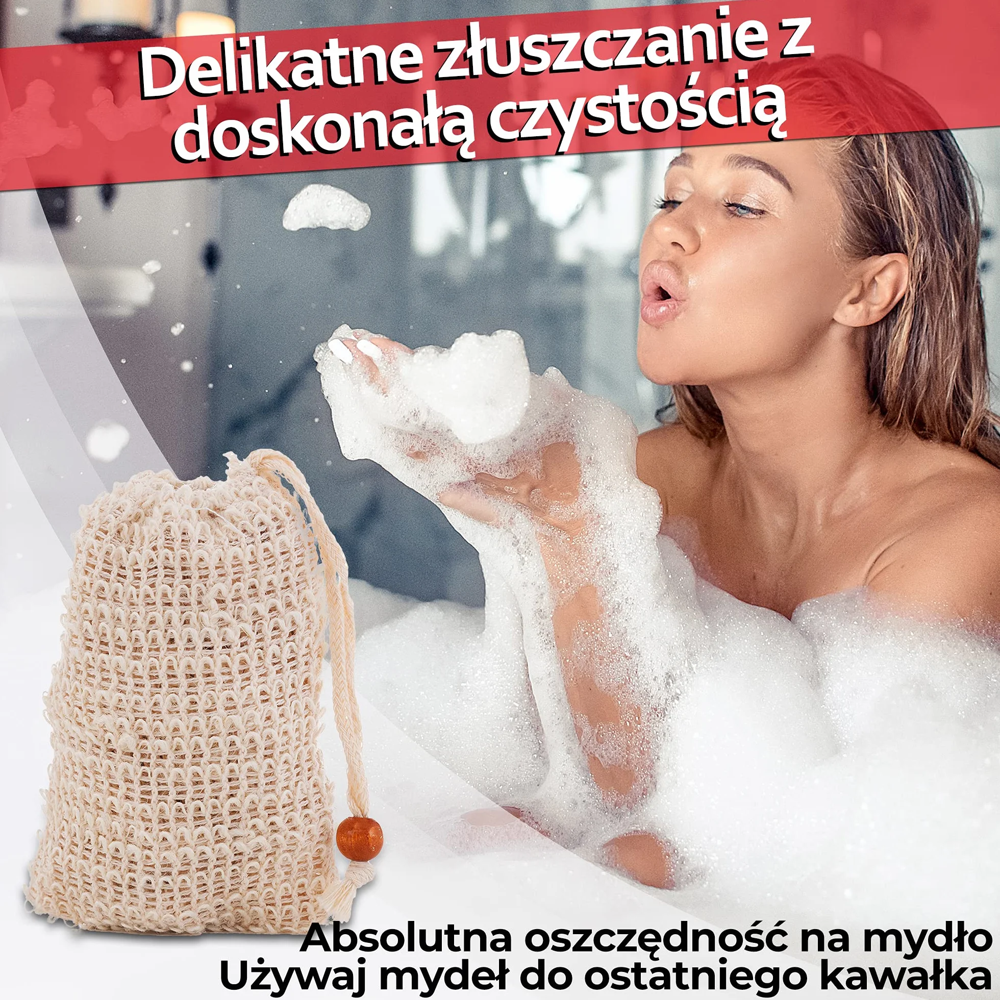 Natura Germania® Zestaw 3 oryginalnych mydeł Aleppo 90% oleju z oliwek / 10% oleju laurowego, każde o wadze około 200 gr (łącznie około 600 gr) + woreczek na mydło z sisalu | Mydło naturalne, mydło do włosów