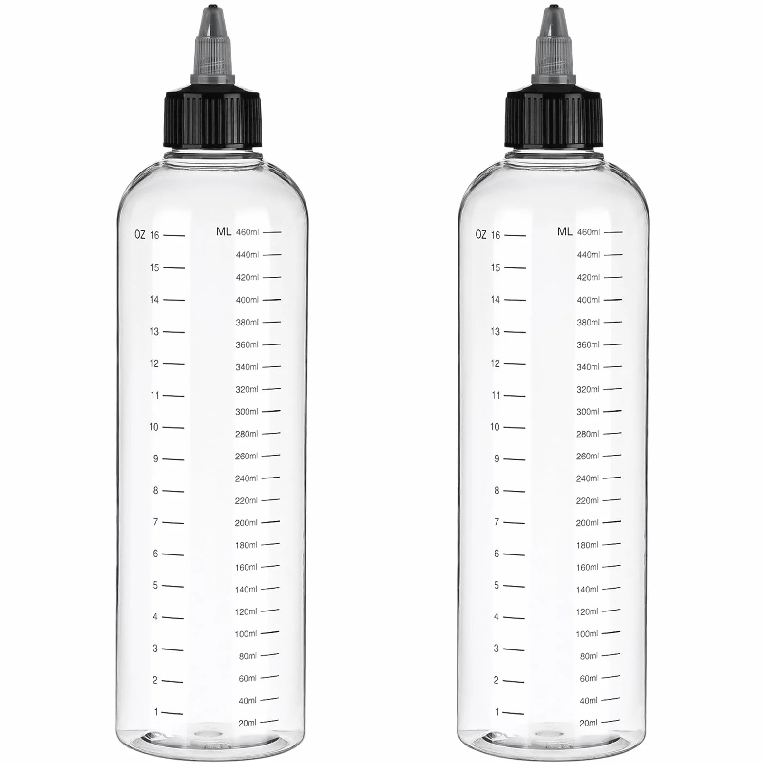 Butelka wyciskająca do olejków do włosów 500 ml plastikowa z obrotową końcówką