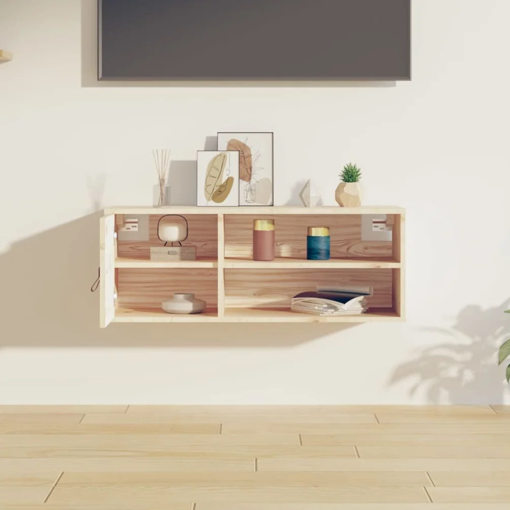 Szafka wisząca 80x30x30 cm Drewno sosnowe lite