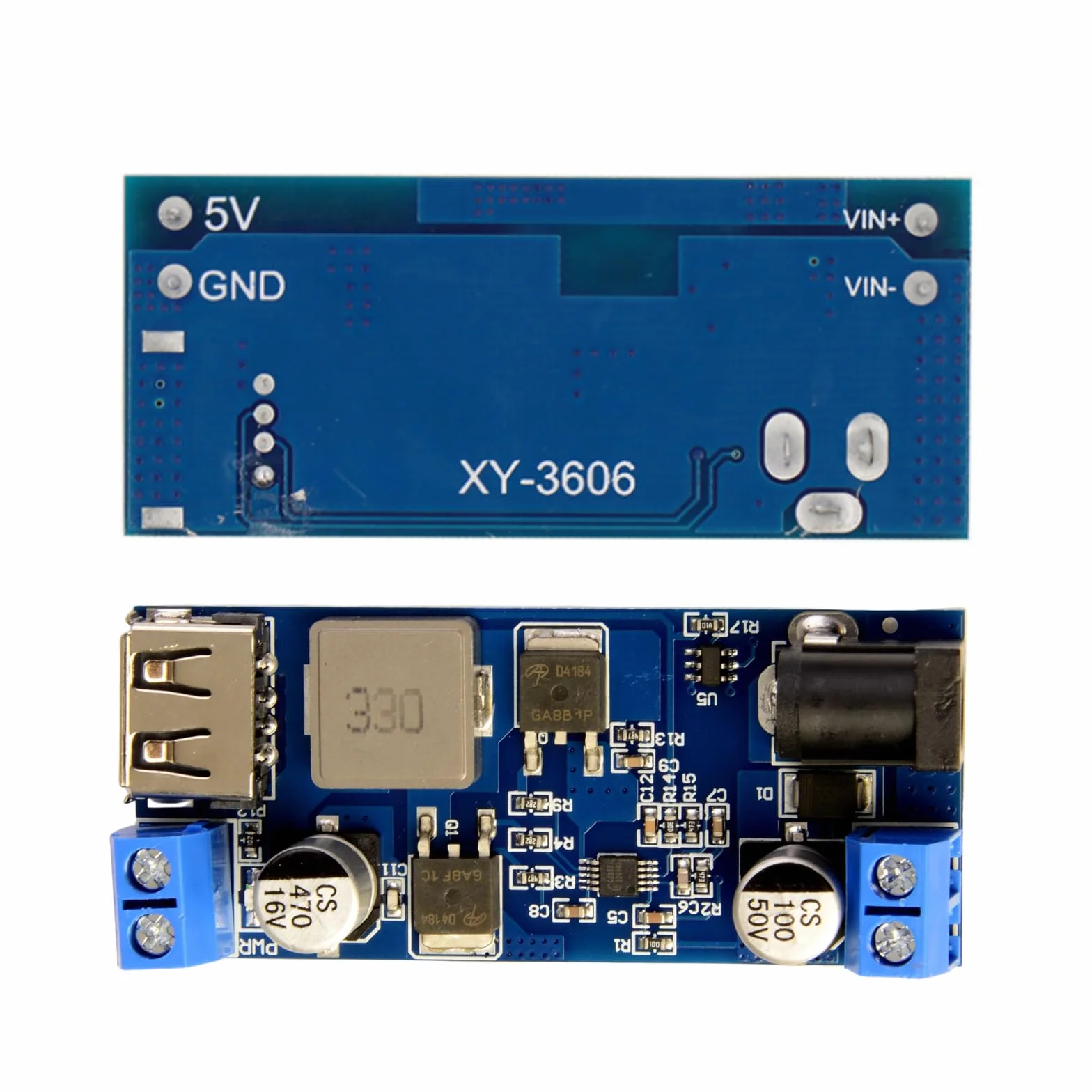 DC-DC Step Down Converter 9-36 V do 5 V 5 A przetwornica napięcia Buck Converter z USB Dual Output zasilacz sieciowy Power Module do szybkiego ładowania telefonu (2 sztuki)